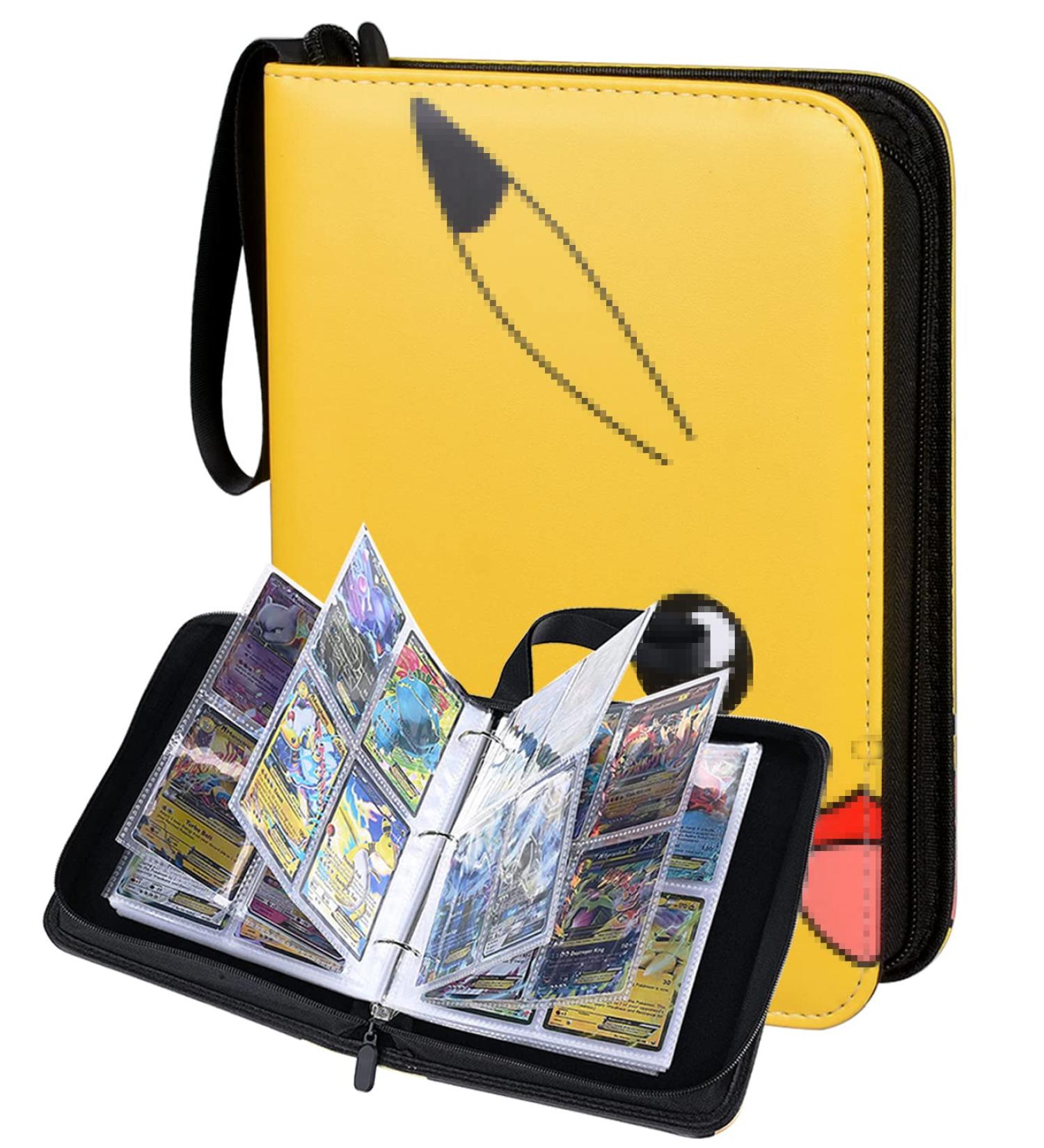 Card Binder 4 Pocket Trading Card Holder for TCG & Sports Cards - Yellow Collector Album (400 Cards) - Buy Online on GoSupps.com