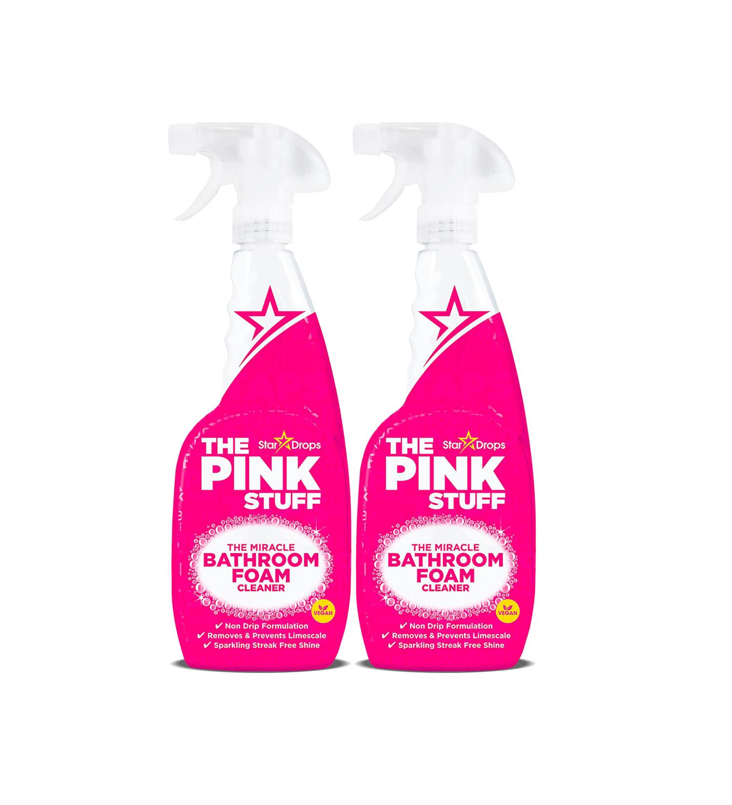 Stardrops Pink Stuff Bathroom Foam Cleaner 750ml 2-Pack Bundle - 25.36 Fl Oz - Buy Online on GoSupps.com