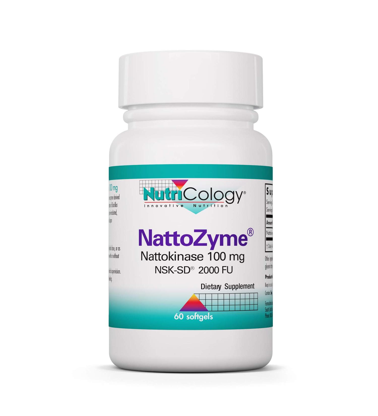 Nutricology NattoZyme 100 mg - 60 Softgels for Enhanced Health - Buy Online on GoSupps.com