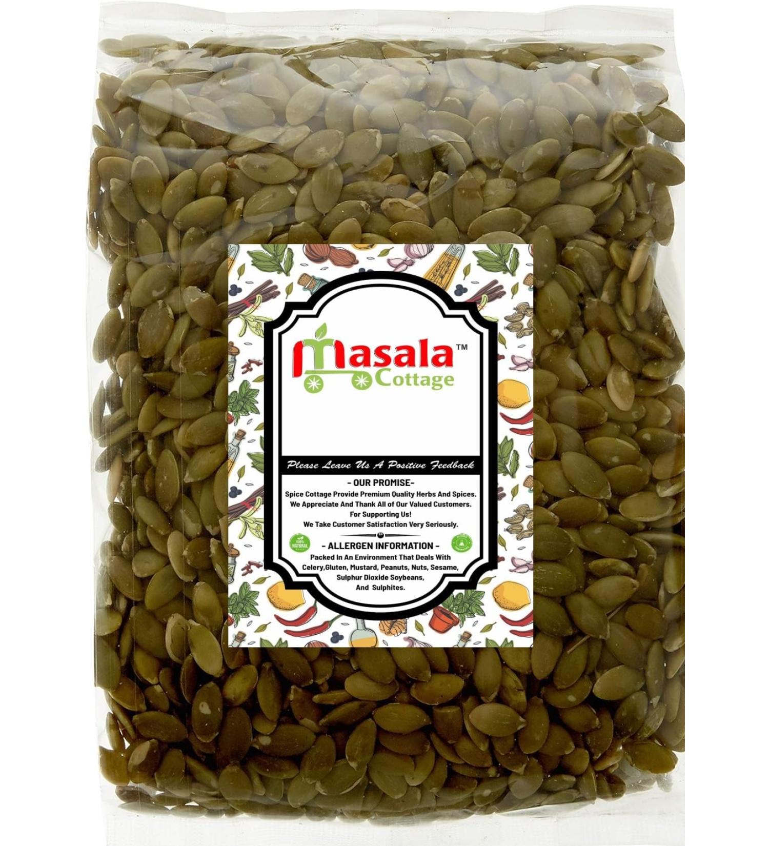 Pumpkin Seeds Premium Quality by Masala Cottage 25g-1.9kg (25g) - Buy Online on GoSupps.com