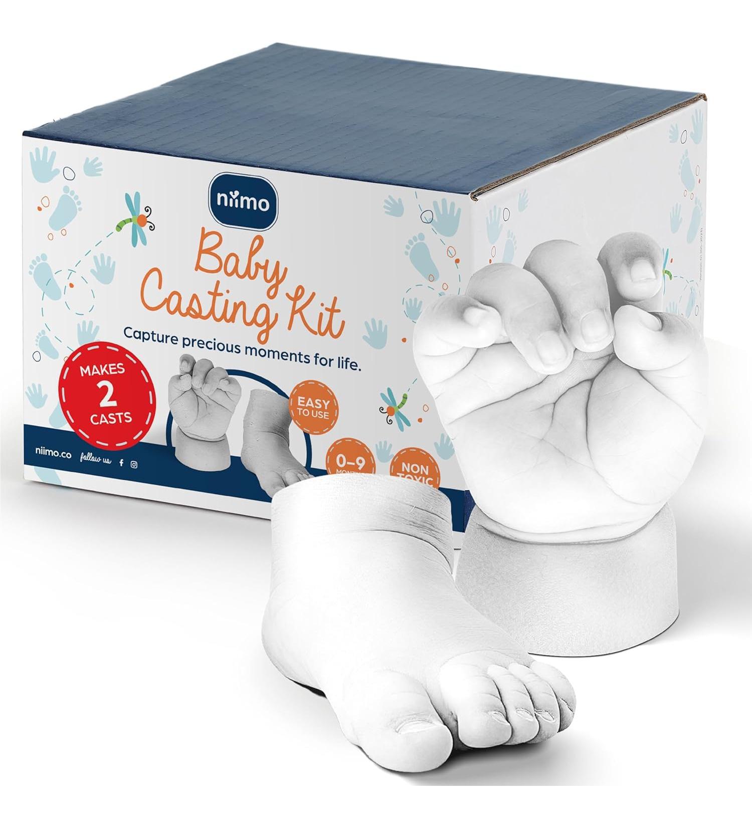 Niimo 3D Printing Baby Hand & Foot Impression Set | Skin-Proof Baby Plasterprint for Perfect Keepsakes | Ideal Baby Gifts & Memory Mementos - Buy Online on GoSupps.com