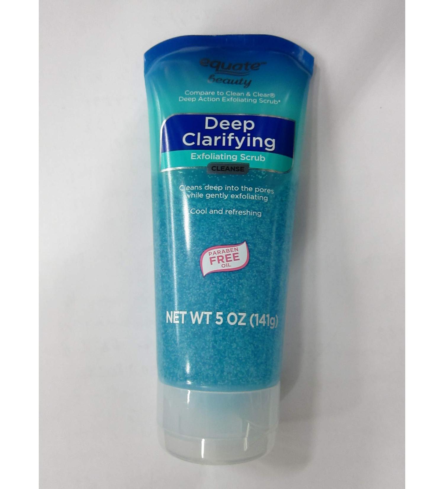 Equate Beauty Deep clarifying Exfoliating Scrub Facial Cleanser 5 oz
