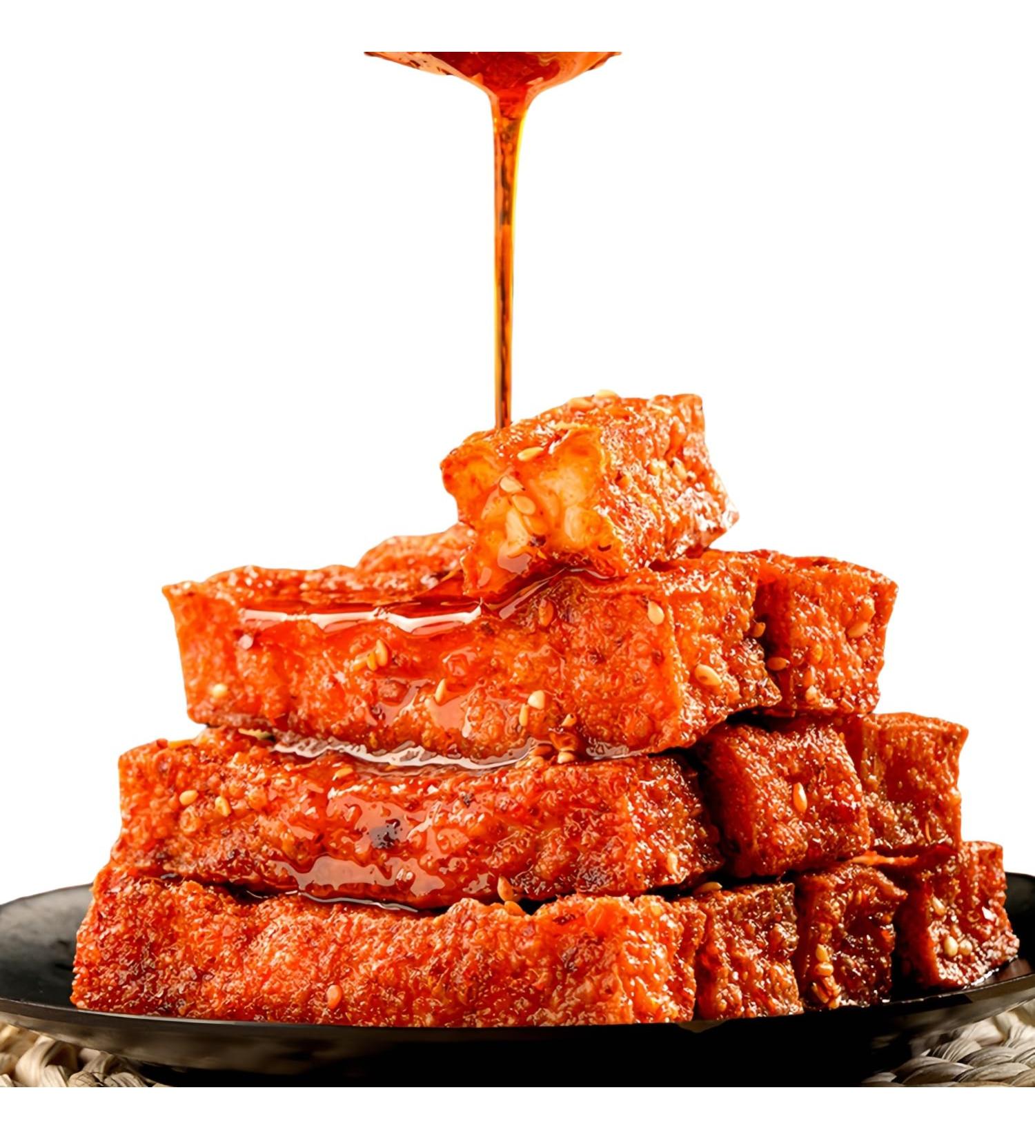 MKSDDF Chinese snacks Asian snacks spicy dried tofu spicy latiao strips tiger skin dried tofu soy products 13 g* 20 packs mixed pack Mixed pack - Buy Online on GoSupps.com