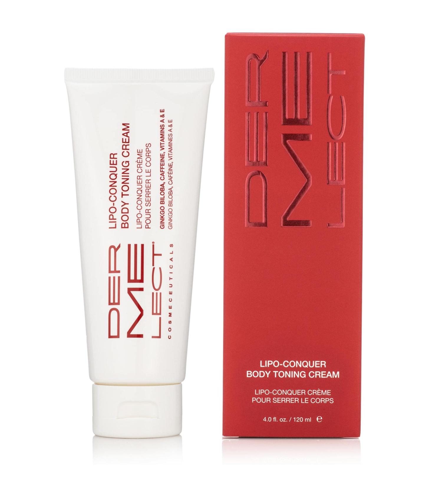 Dermelect Lipo Conquer Body Toning Cream - Anti-Aging with Retinol, Caffeine, Ginkgo Biloba - Tightens, Firms, Targets Cellulite, Stretch Marks - 4 oz - Buy Online on GoSupps.com
