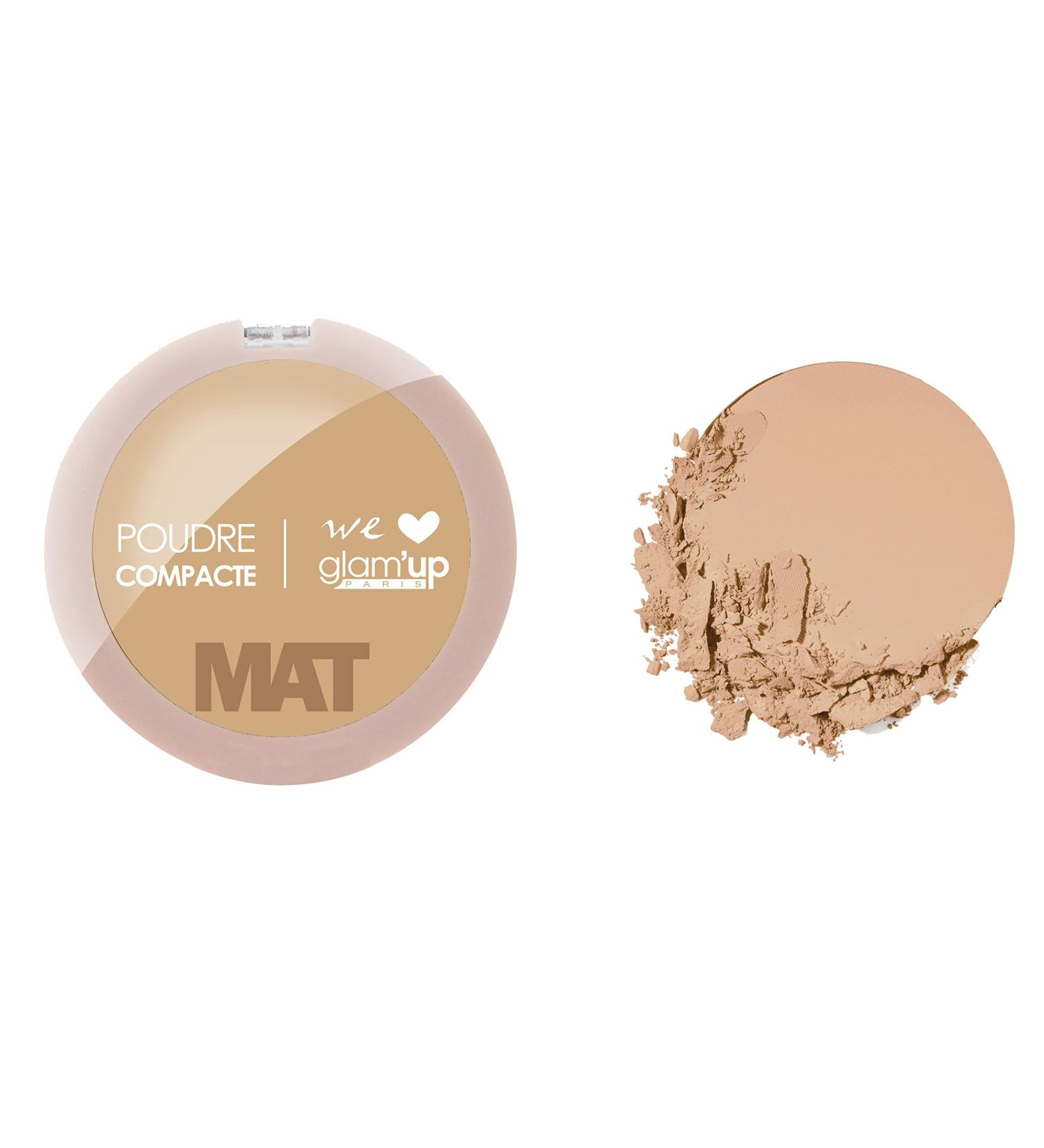 Glam'Up Paris Mattifying Powder Compact Ultra-Light Anti-Shine Powder Matte and Natural Finish No. 1 - Buy Online on GoSupps.com