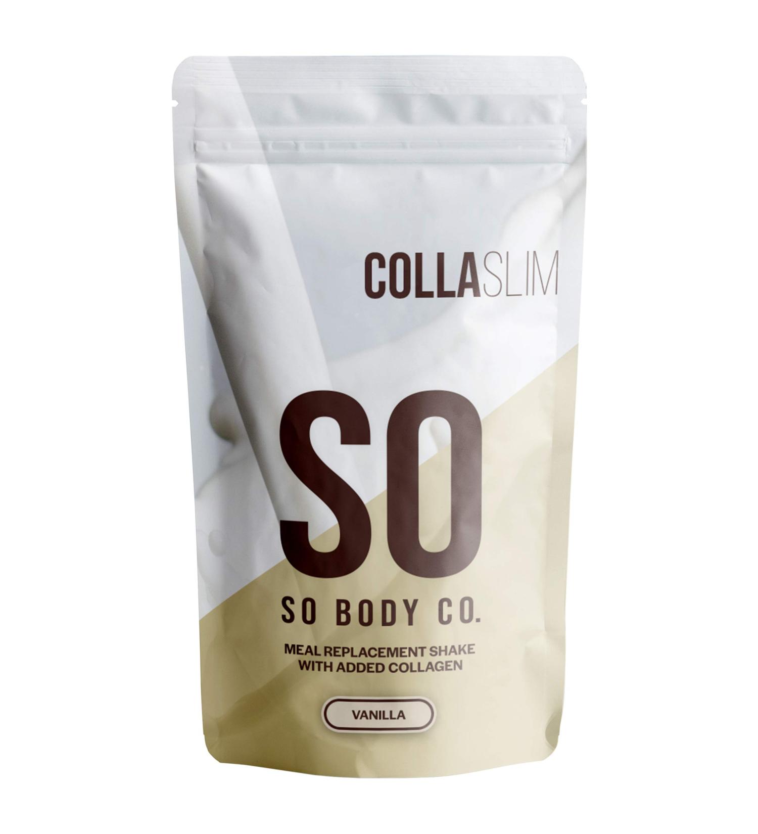 SoBodyCo CollaSlim Vanilla Meal Replacement Shake with Added Collagen 800g (1 Pack) - Weight Loss and Diet Support - Buy Online on GoSupps.com