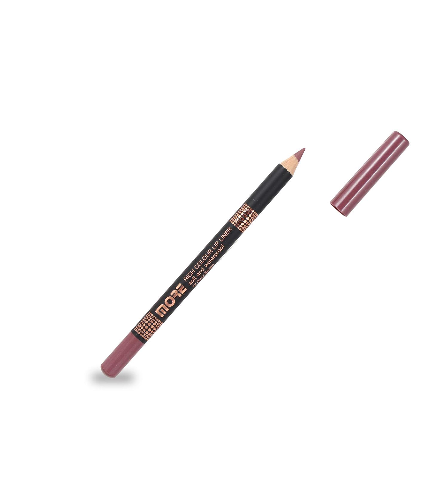  MORE COSMETICS Soft lip pencil in a richer pinkish-brown color waterproof easy to blend - Buy Online on GoSupps.com