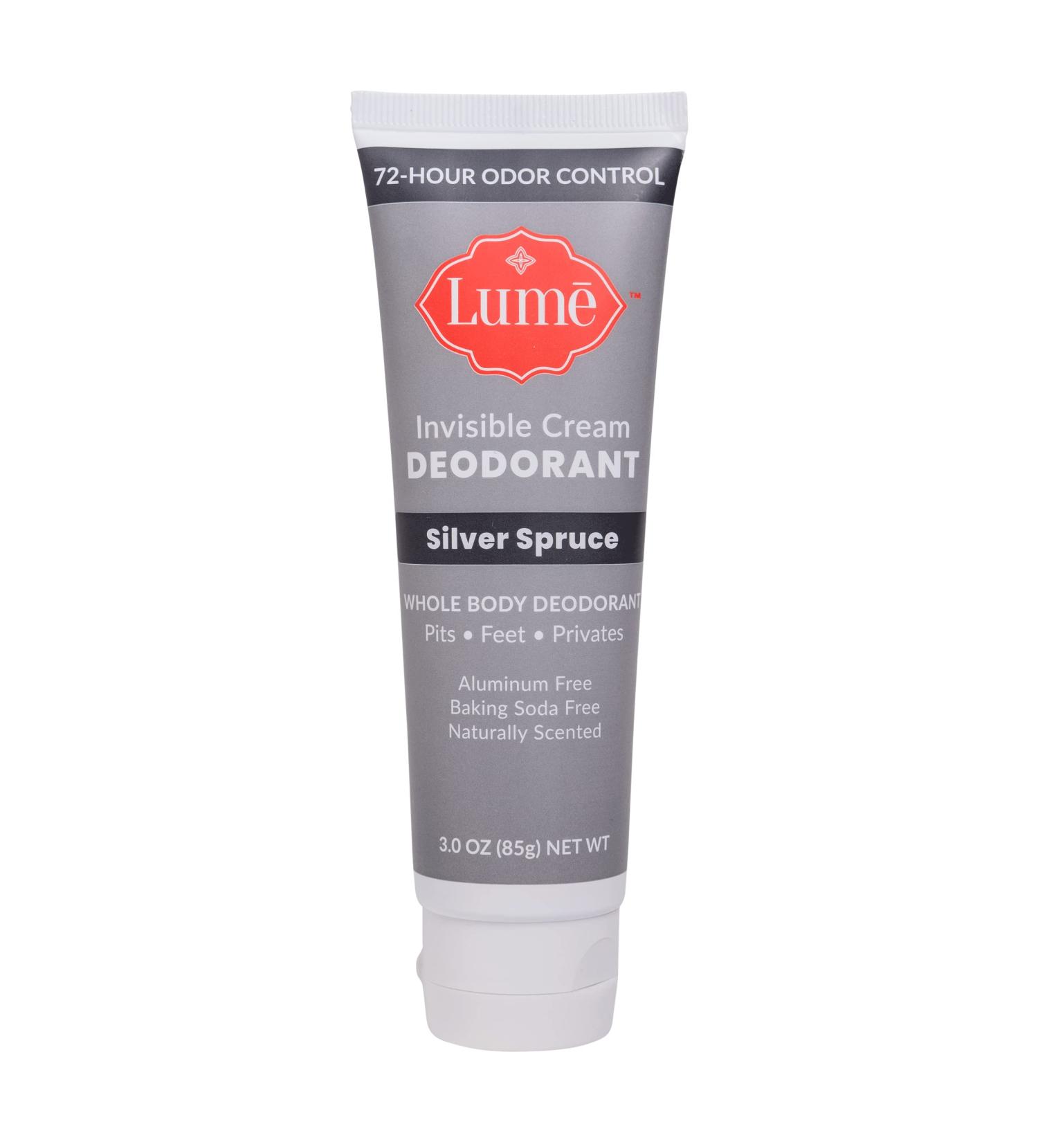 Lume Deodorant 3oz Tube - Silver Spruce Scent - For Underarms & Private Parts - Buy Online on GoSupps.com