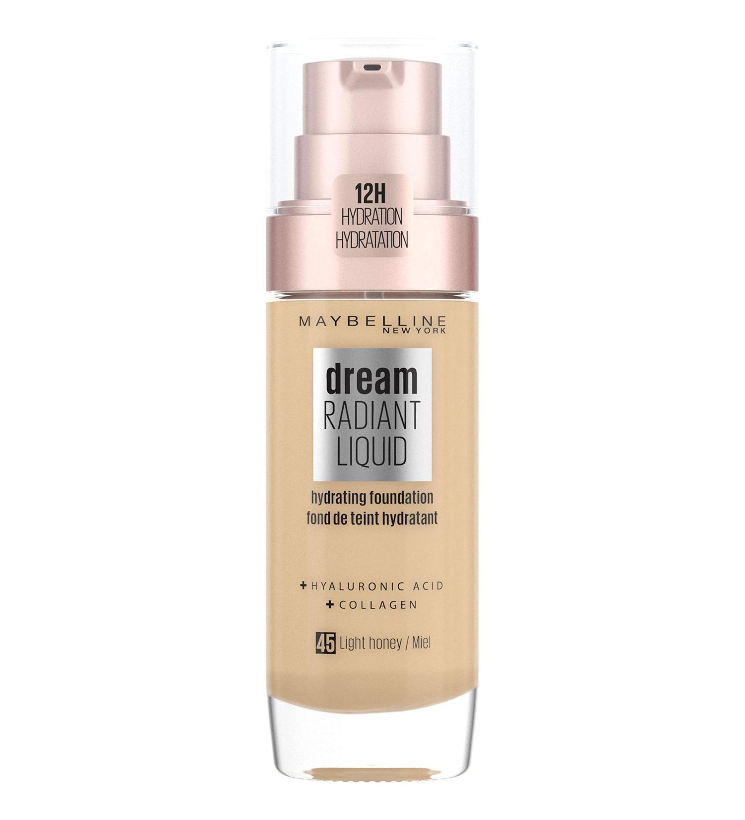 Maybelline Dream Satin Liquid Foundation 30ml - 45 Light Honey | Buy Online Worldwide - Buy Online on GoSupps.com