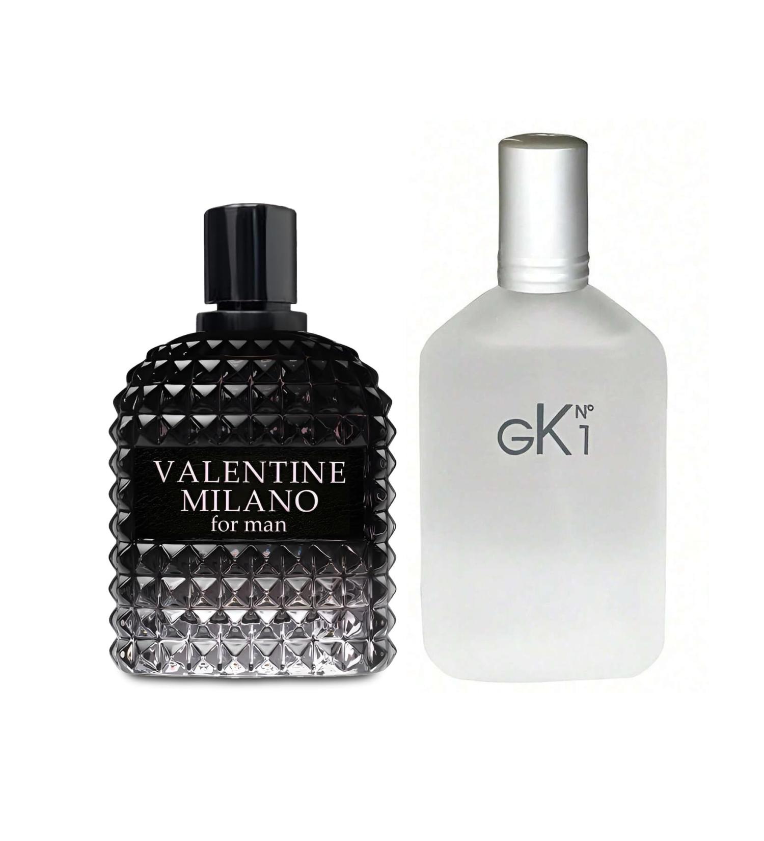2PCS Valentine Milano/GK N1 Eau De Toilette for Men-Fresh Romantic Scent Perfume for Men 3.4 Fl Oz Each Mens Cologne For All Skin Daily Used MilanoMen/GK N1 - Buy Online on GoSupps.com