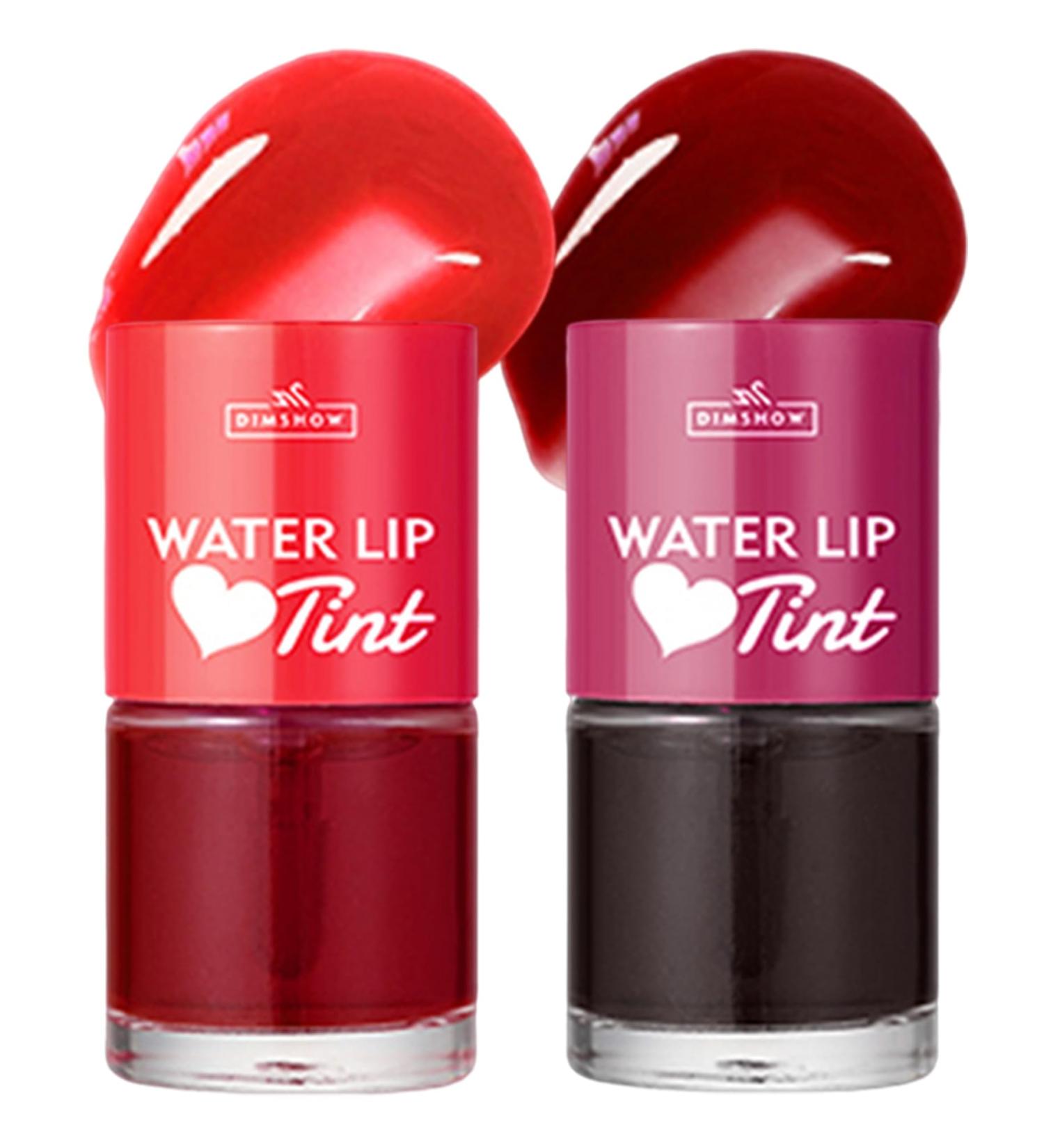 Buy 2 Colors Lip Tint Stain Set - Long Lasting Waterproof Korean Glossy & Matte Mini Liquid Lipstick for Lips & Cheeks - International Shipping Available - Buy Online on GoSupps.com