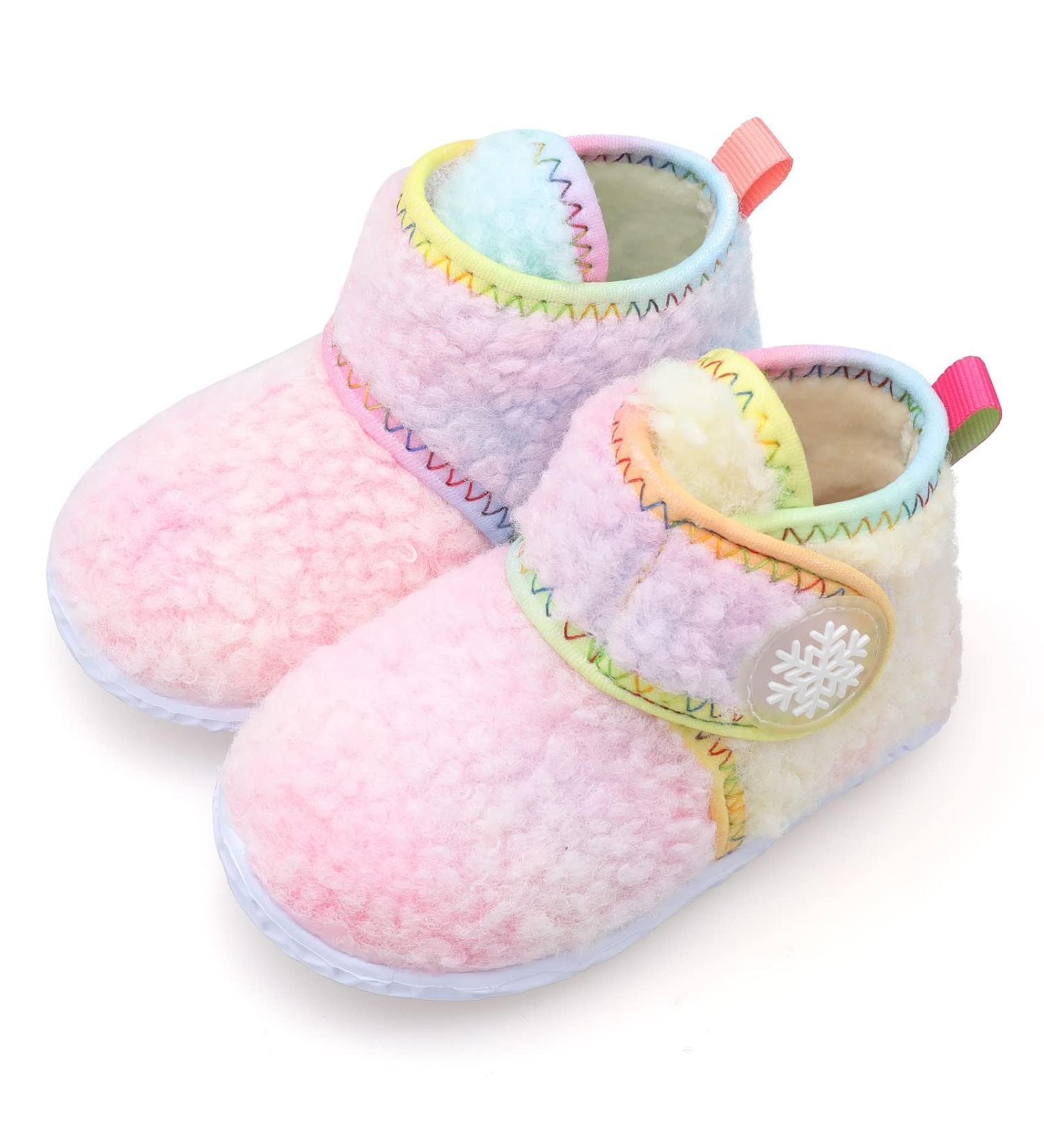 JIASUQI Baby Winter Boots | Toddler Soft House Slippers | Infant Anti-Skid Crib Shoes 12-18 Months - Buy Online on GoSupps.com