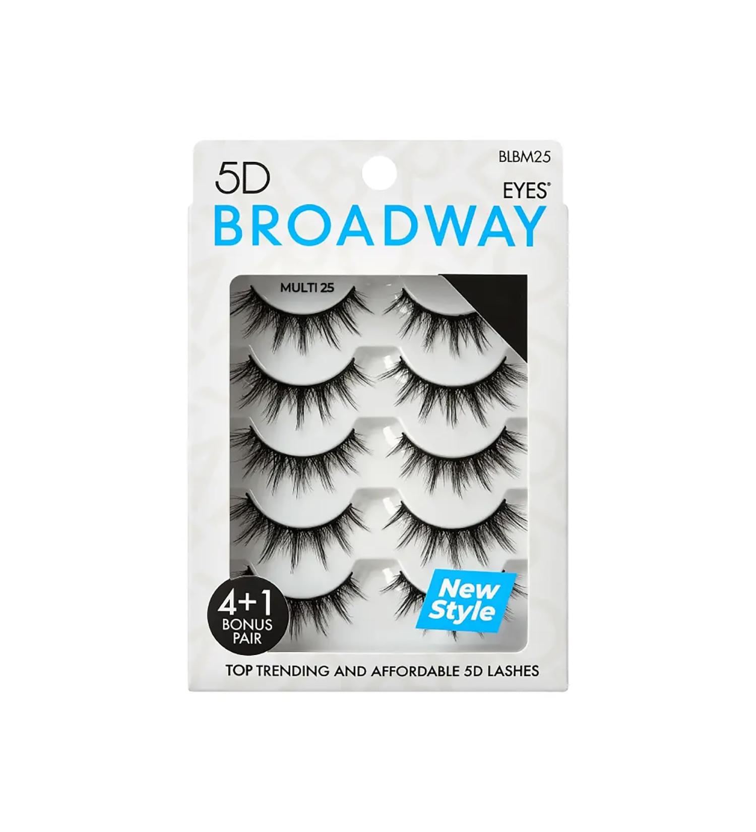 Buy Broadway Lashes Multipack - 5 Pairs of Natural to Dramatic Strip False Eyelashes | International Shipping Available - Buy Online on GoSupps.com