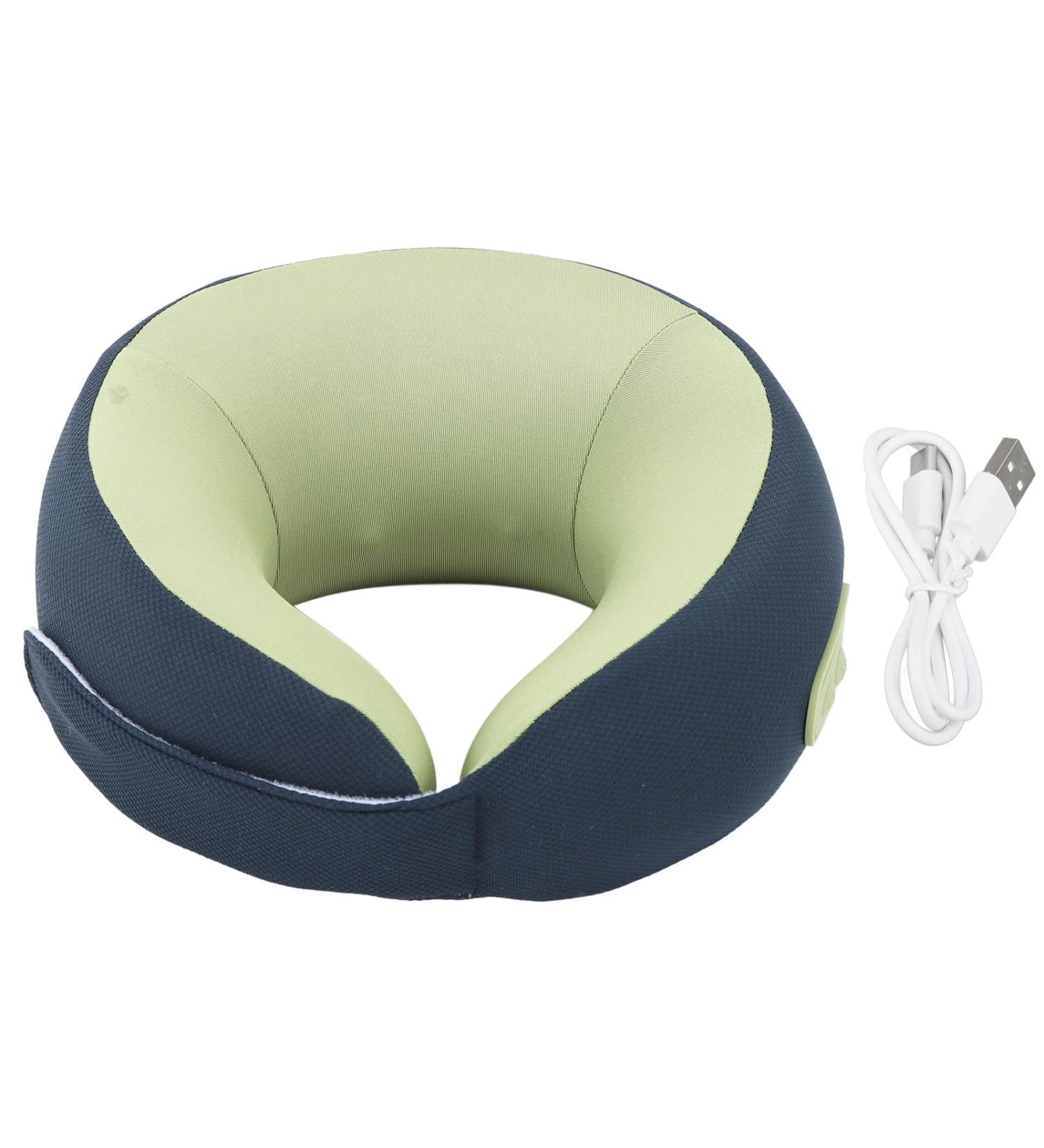 Tyenaza Wireless Massage Pillows - Neck Massager with Hot Compress for Office Car & Home - Blue & Green - Buy Online on GoSupps.com