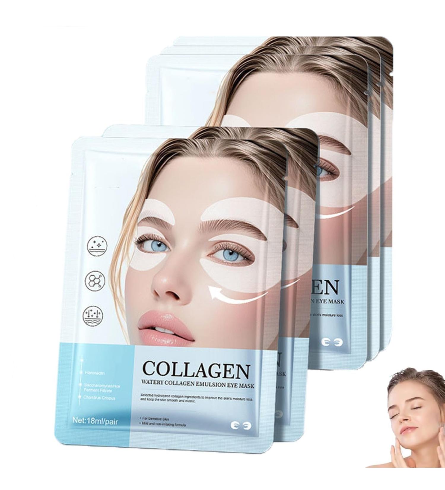 Masque pour les yeux au collag ne pour les yeux gonfl s et les cernes masque pour les yeux avec bio-collag ne complexe peptidique et vitamine C hydratation en profondeur (5pcs) - Buy Online on GoSupps.com