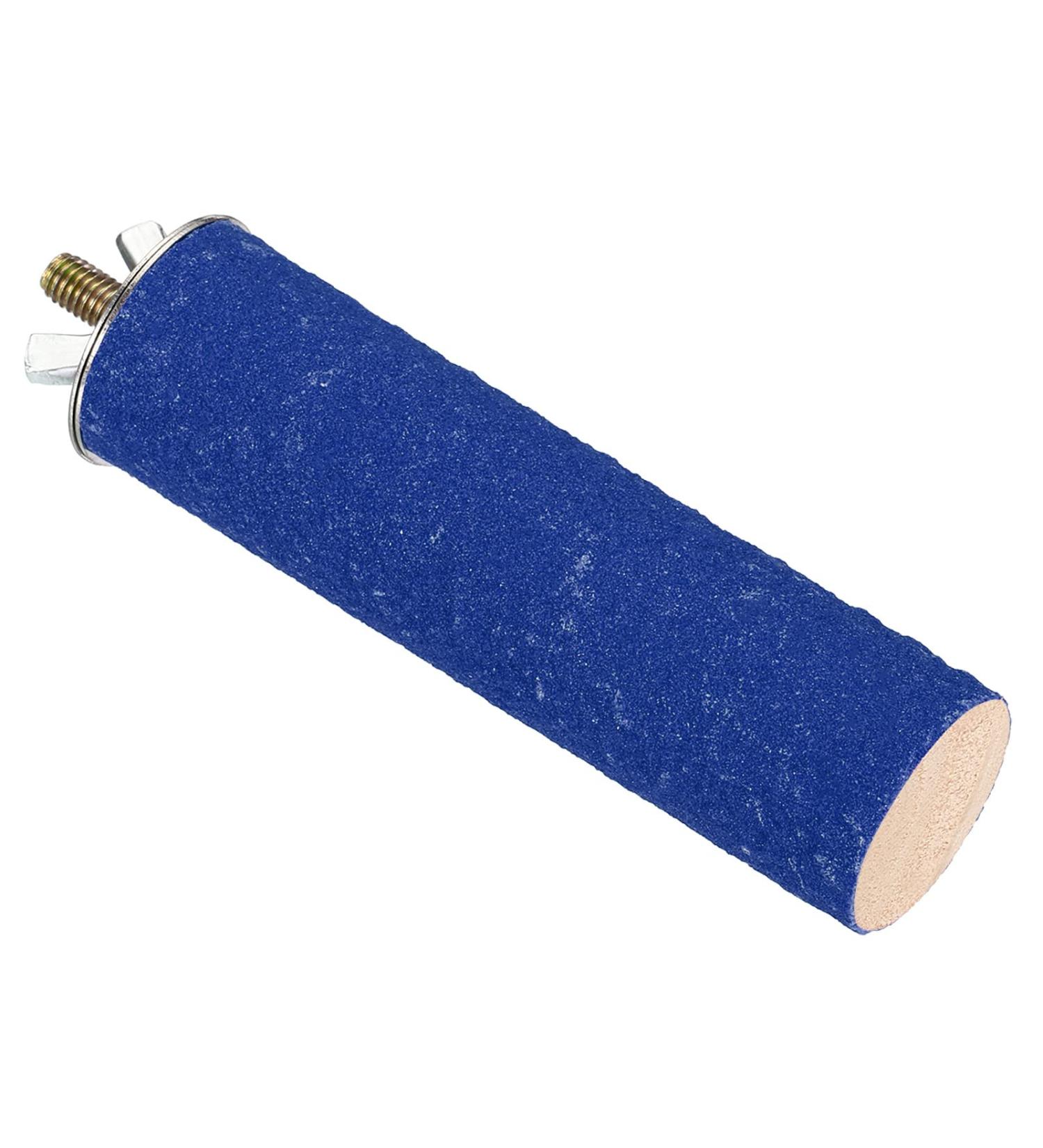 PATICIL 1.1x3.9 Vogel Paw Bird Wood Perch Stand - Perfect Cage Accessory for Small Birds Parrots & Budgies - Blue - Buy Online on GoSupps.com