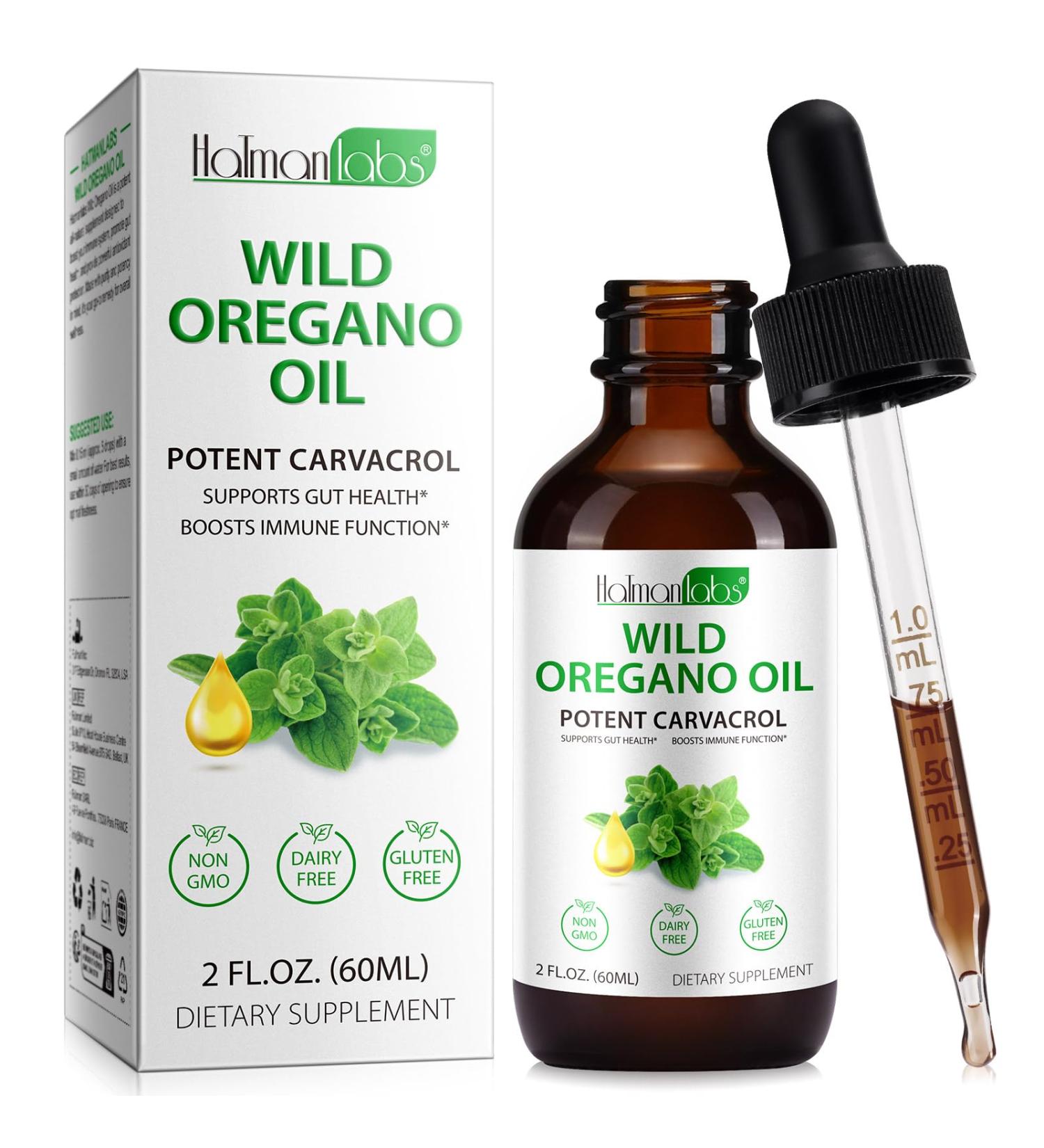 Organic Oregano Oil Liquid Drops Natural Herbal Supplement with Oil of Oregano Drops Immune Digestive Support & Energy Non-GMO Gluten Free 2 FL OZ 2 Fl Oz (Pack of 1) - Buy Online on GoSupps.com
