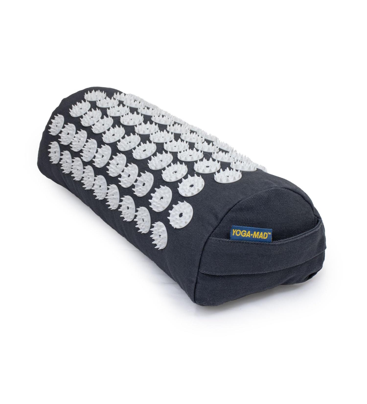 Yoga-Mad Acupressure Pillow for Neck & Shoulders | Acupuncture Massage Roll | Stress Relief & Back Pain Relief Pillows - Buy Online on GoSupps.com