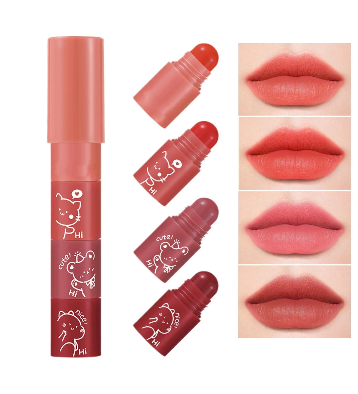  Hugsweet Hugsweet Matte Lipsticks Waterproof Lipstick Colored Lip Gloss - Women's Matte Lip Gloss Set Long-Lasting Matte Lip Polish Lipstick Set - Buy Online on GoSupps.com