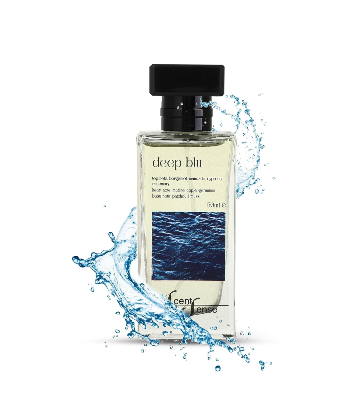 Deep Blu Perfume for men 50ML (1.7 Fl.oz) I Eau De Parfum Inspired by: Acqua Di Gio Profondo Armani | Long Lasting Perfume I Gift for men I - Buy Online on GoSupps.com