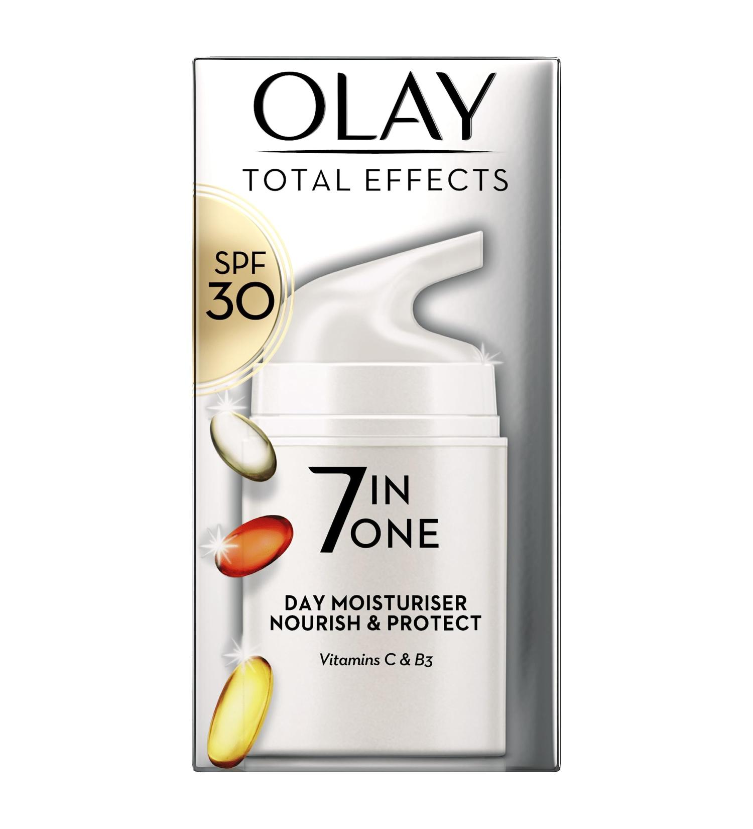 Olay Total Effects 7in1 Moisturiser SPF 30 & Niacinamide 50ml - Pack of 1 - Buy Online on GoSupps.com