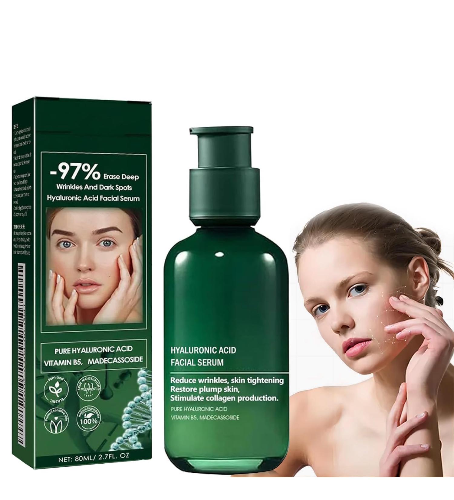 Skin Firming Rejuvenating Serum with Hyaluronic Acid - Anti-Aging Facial Serum for All Skin Types | 2.7 oz - Buy Online on GoSupps.com