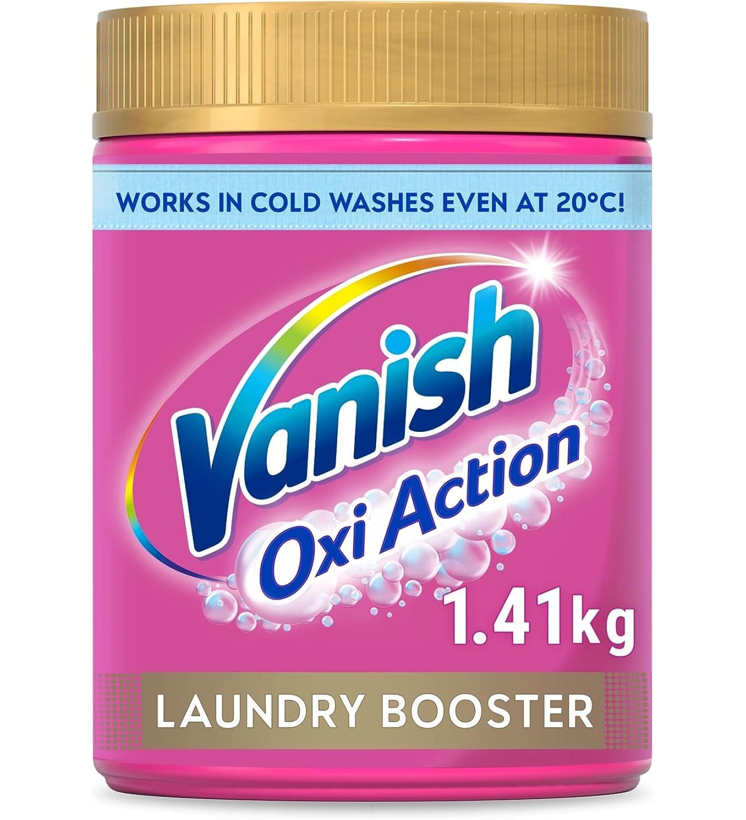 Vanish Gold Oxi Action Stain Remover Powder for Colours 1.41 kg - Keeps Colours Bright - Safe on Fabrics - 1 Count - Buy Online on GoSupps.com