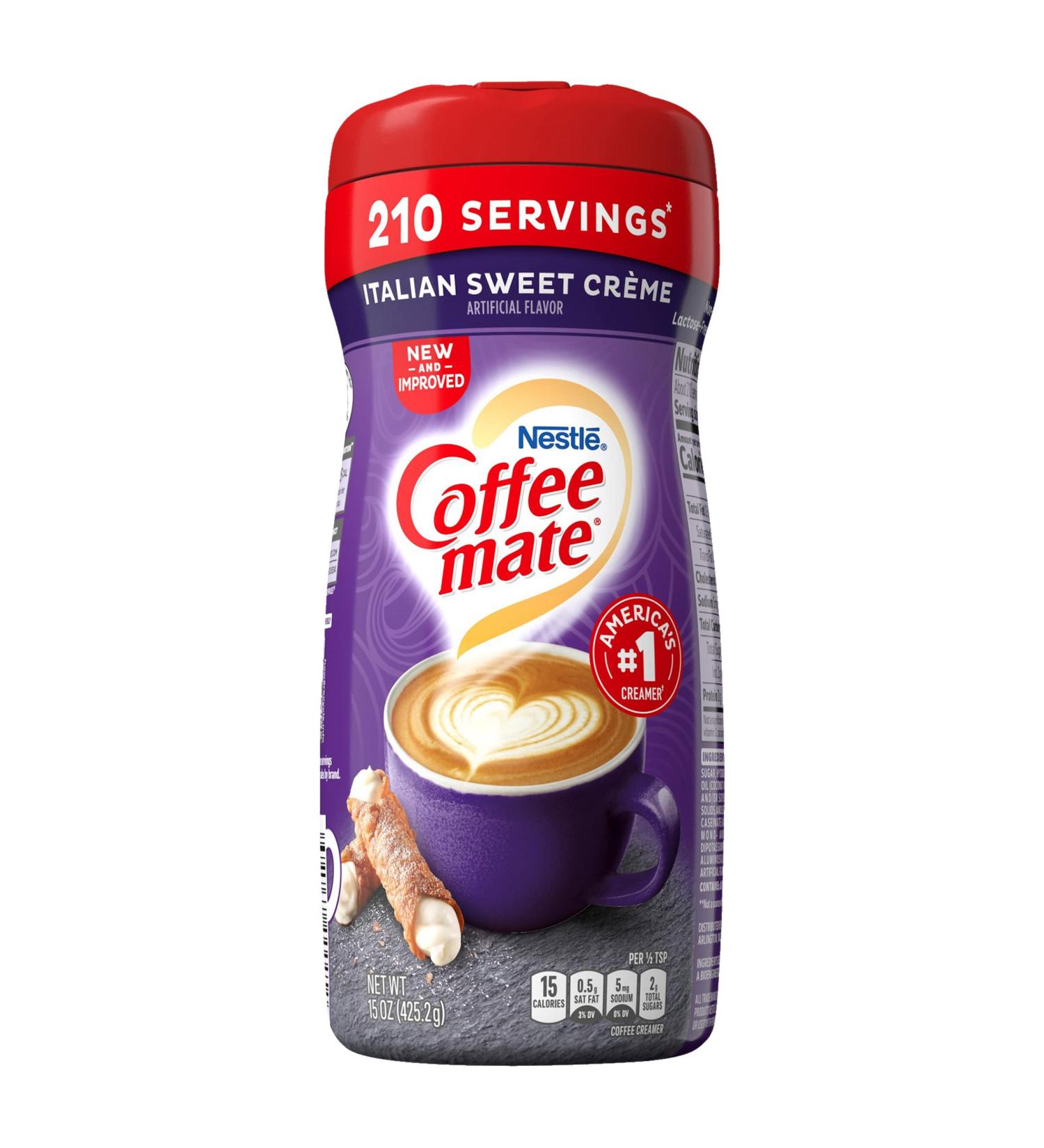 Nestle Coffee Mate Italian Sweet Creme Powder Coffee Creamer 15 oz - Pack of 6 | Delicious and Convenient Coffee Enhancer - Buy Online on GoSupps.com