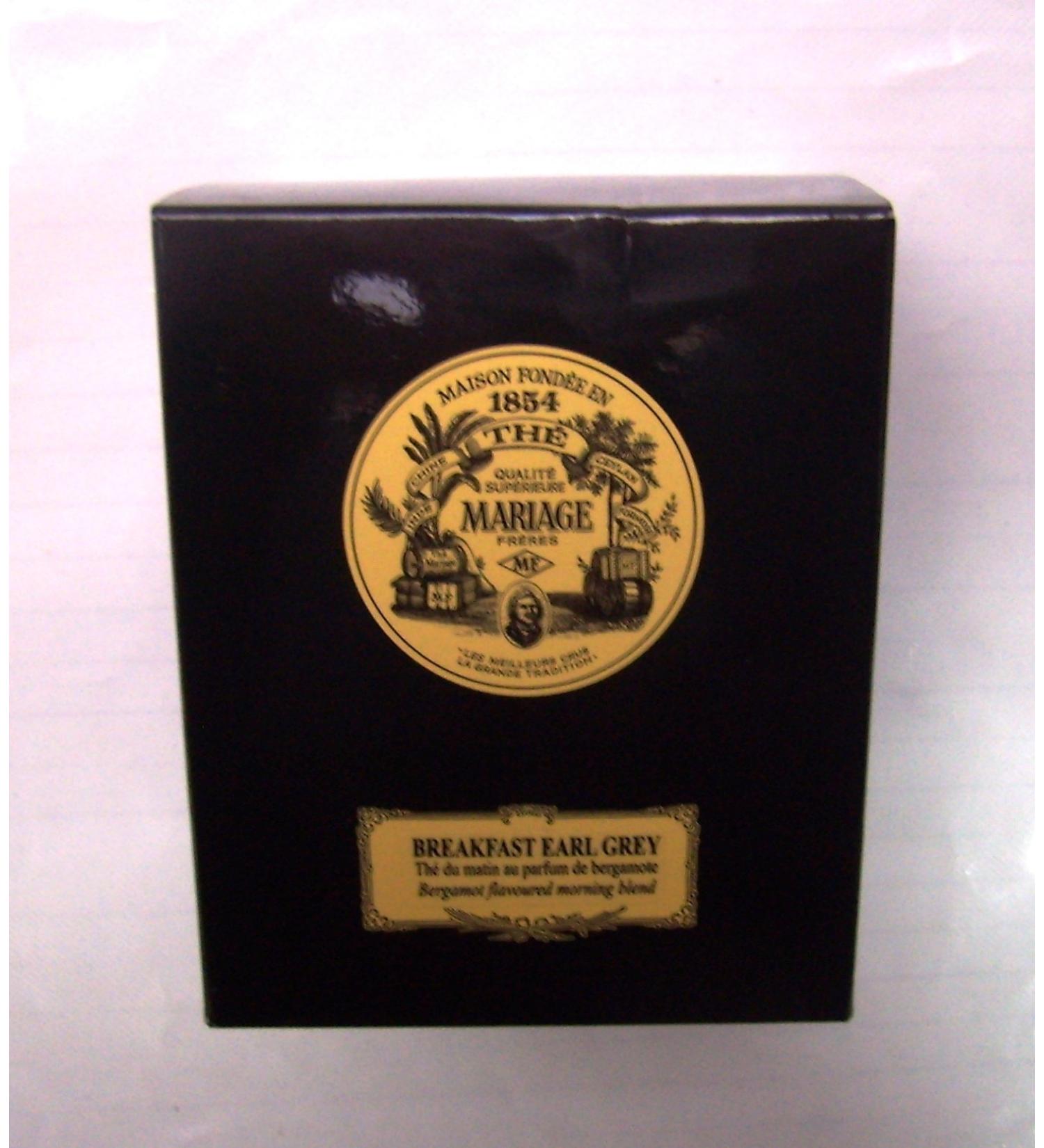 Mariage Fr res - BREAKFAST EARL GREY - Black classical sealed 3.52oz / 100gr canister / tin