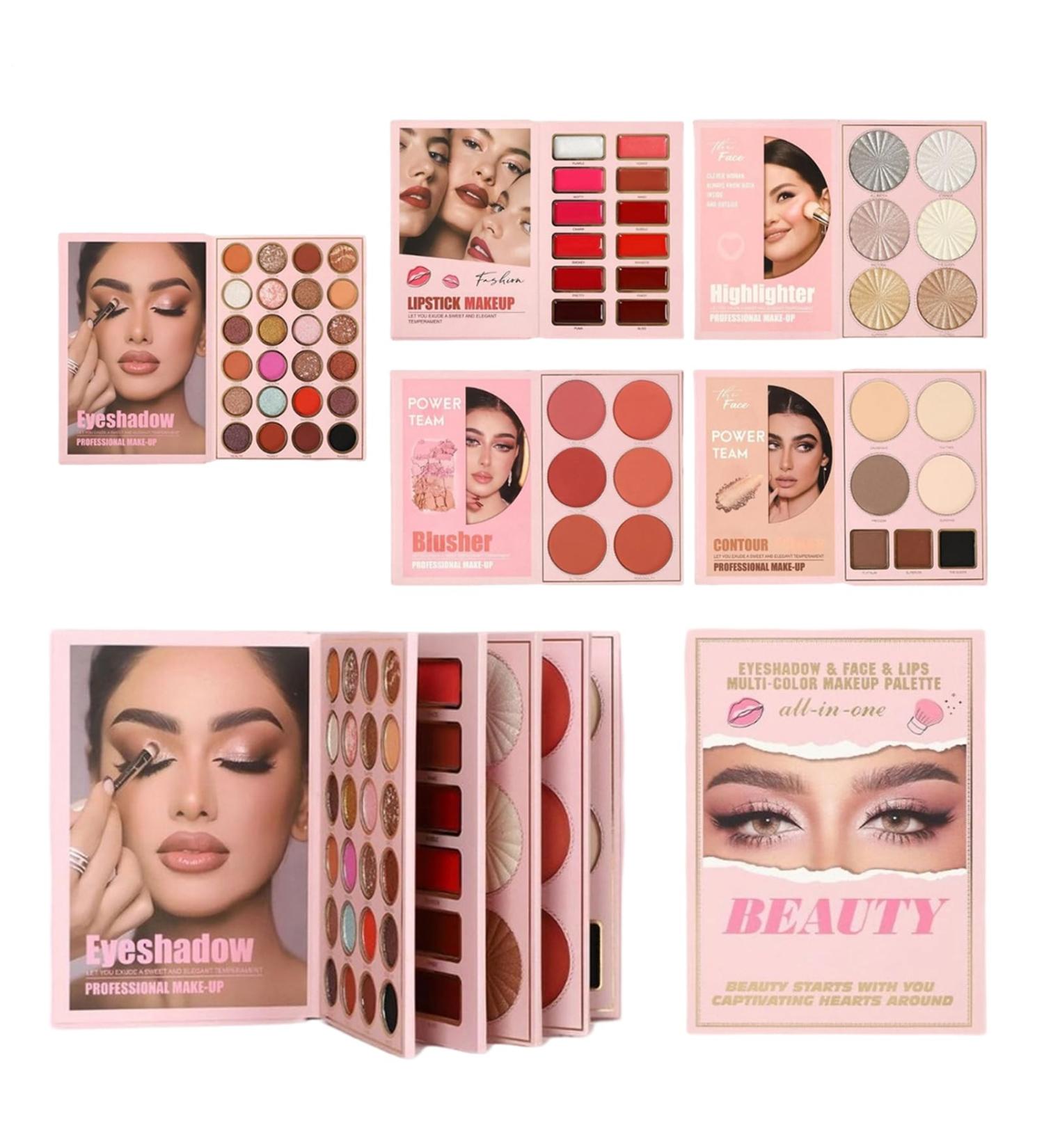 Palette de maquillage 55 couleurs de fard paupi res longue dur e | Palette de maquillage multifonction pour filles et adolescentes | Kit de maquillage Anniversaire No l F te Hochze - Buy Online on GoSupps.com