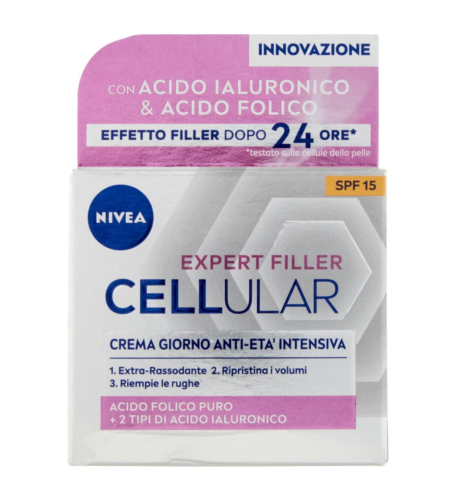  NIVEA Nivea Hyaluron Cellular Filler Firming Anti-Wrinkle Day Face Cream - 50 ml - Buy Online on GoSupps.com