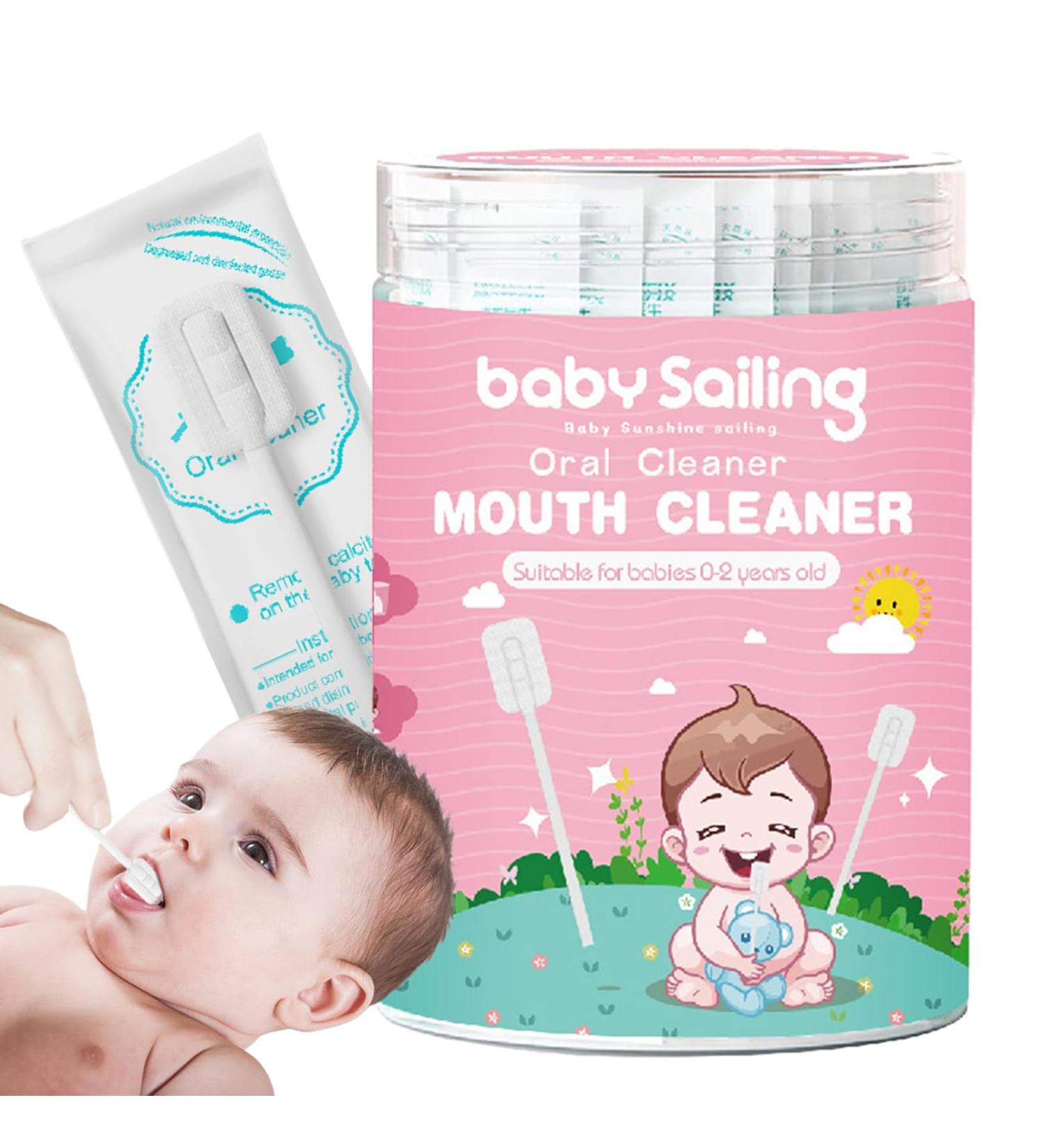 Zasdvn Baby Mouth Cleaner & Tongue Cleaner | Soft Flexible & Portable Oral Care for Infants - Buy Online on GoSupps.com
