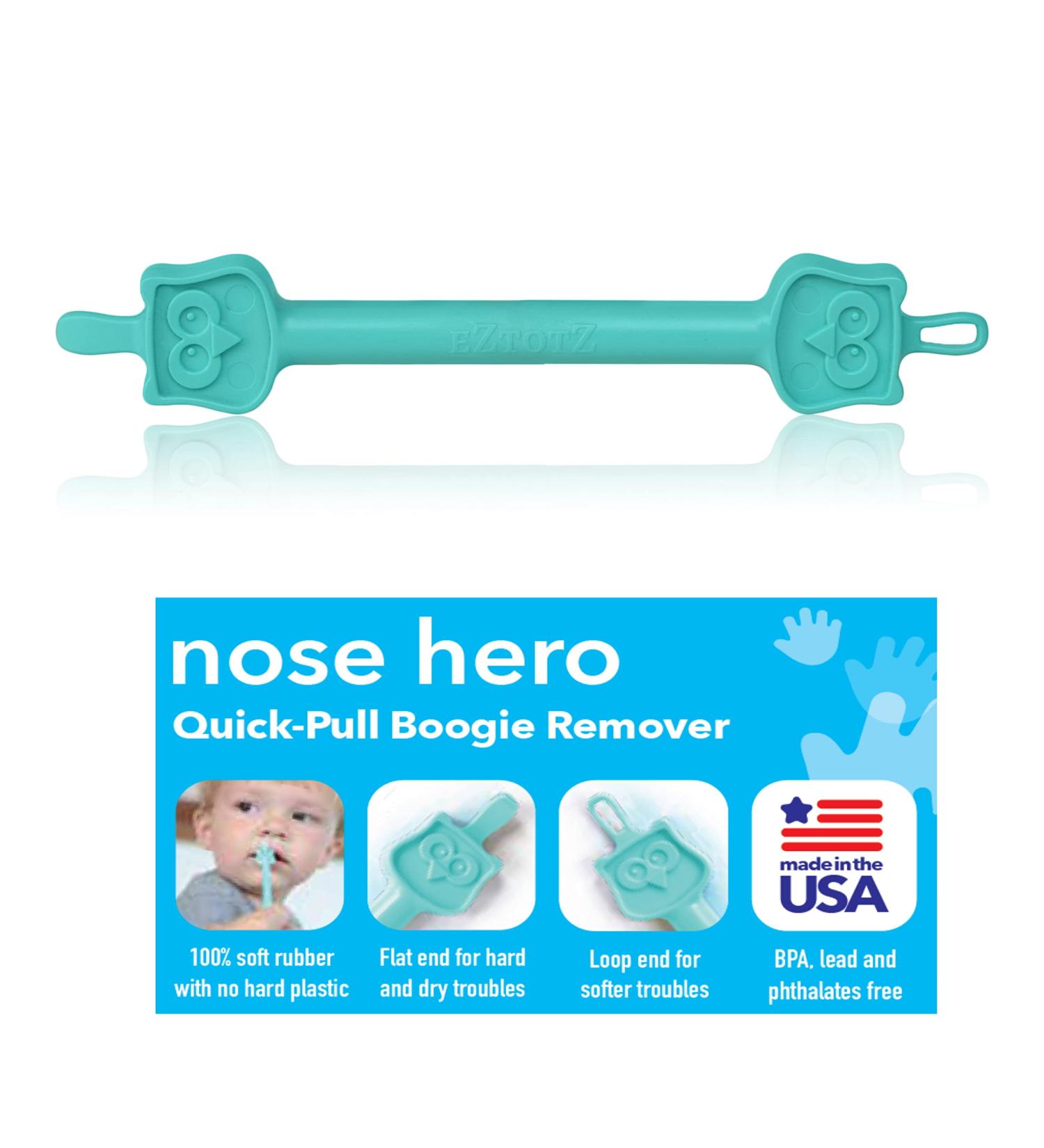 Eztotz Nose Hero - BPA Free Baby Nose & Ear Cleaner Tool - Made in USA, Soft Rubber Booger Picker - Buy Online on GoSupps.com