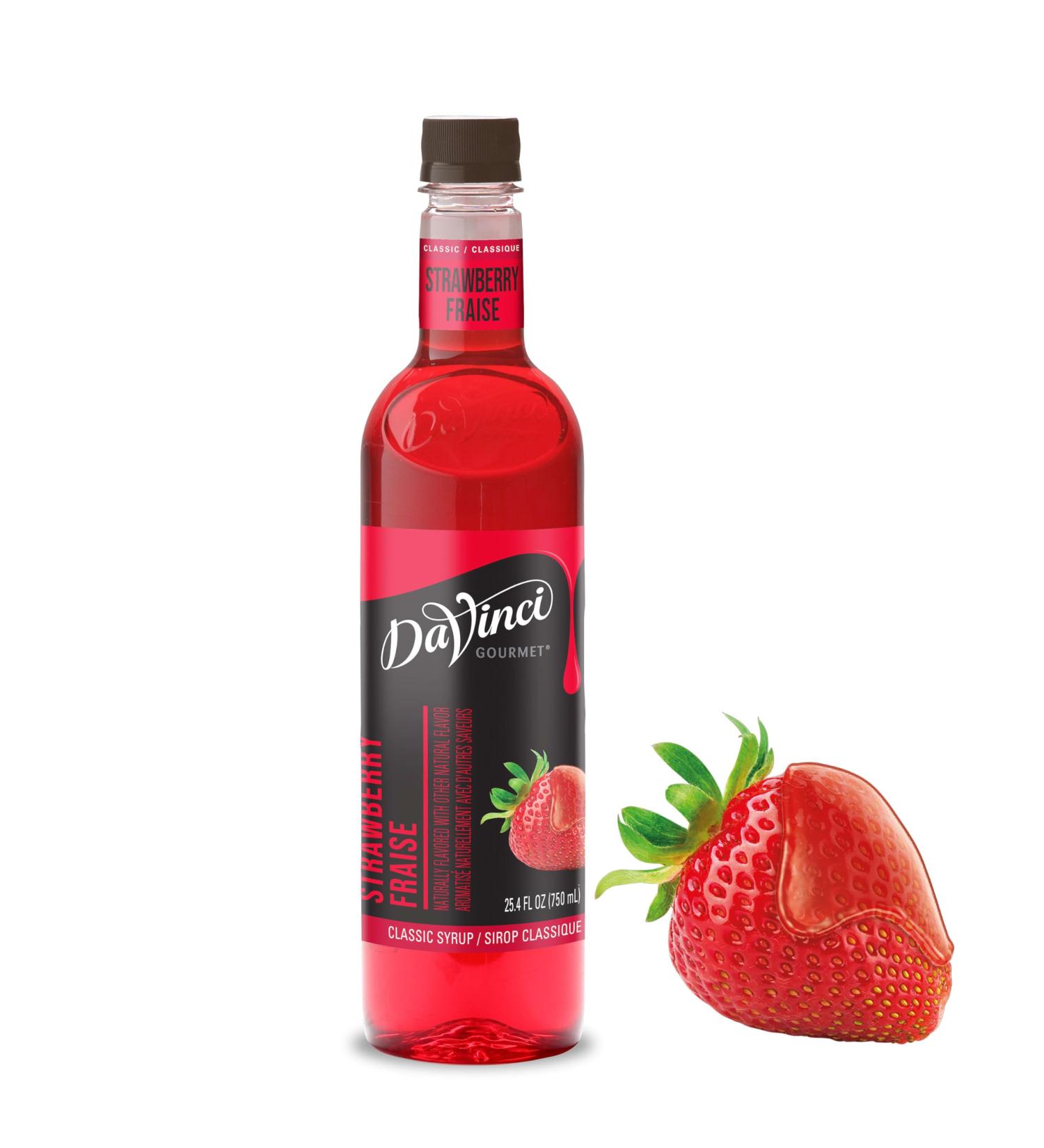 DaVinci Gourmet Classic Syrup Strawberry 25.4 Ounce (Pack of 3) - Buy Online on GoSupps.com