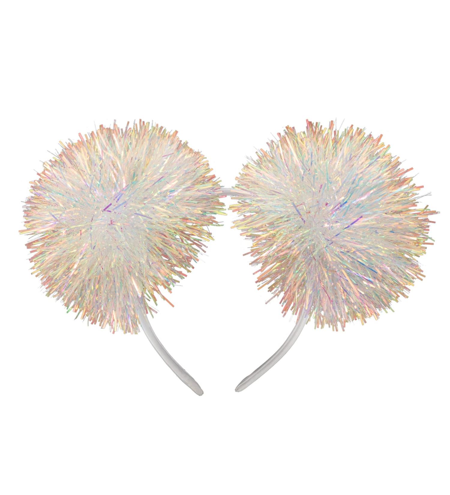 Minkissy Graduation Headband Tinsel Bling Pom Pom Headband - White Springs Alien Head Boppers for Kids and Adults - Buy Online on GoSupps.com