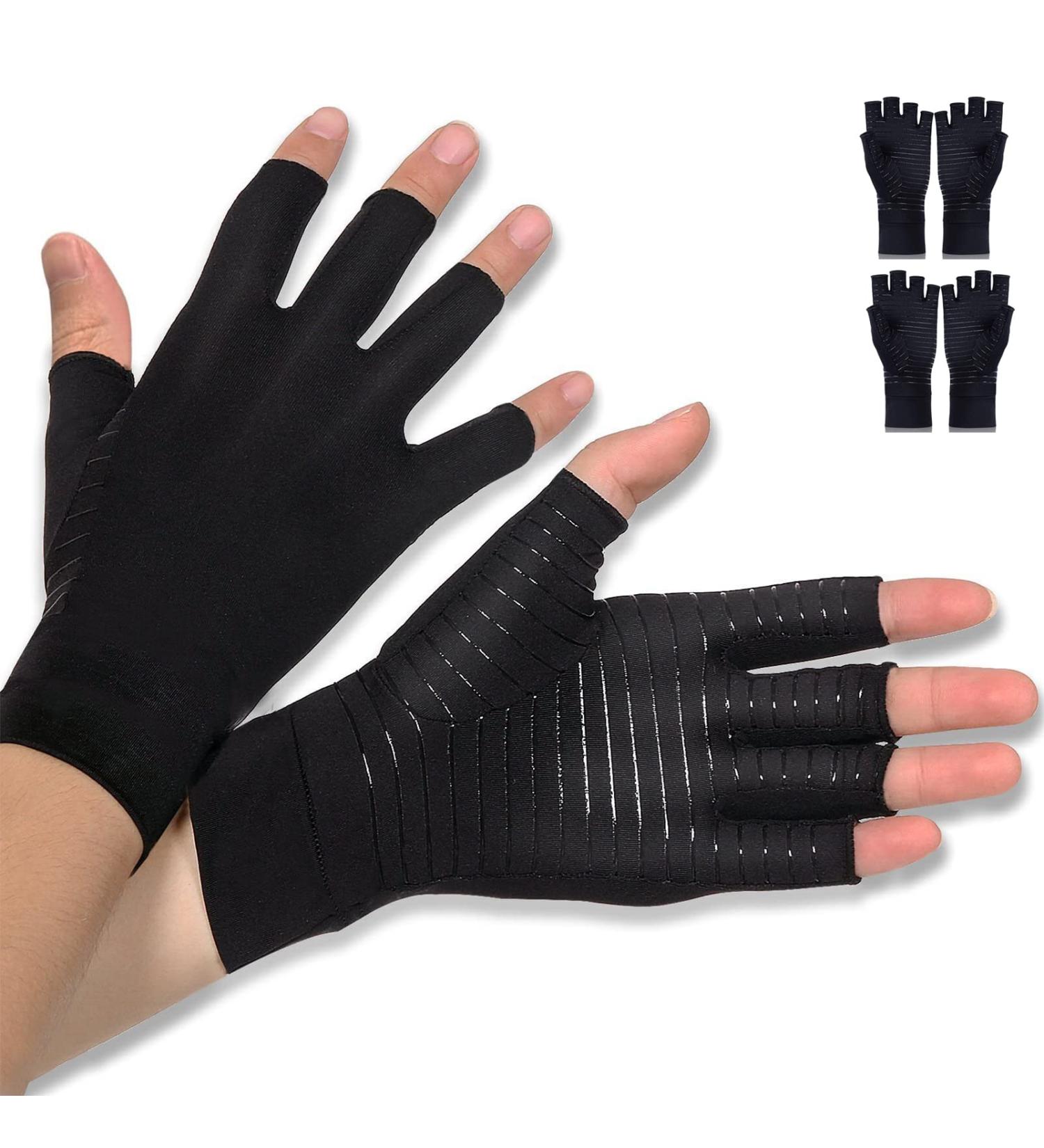 Donfri Arthritis Compression Gloves - 2 Pairs for Pain Relief in Rheumatoid Carpal Tunnel & Tendonitis - Buy Online on GoSupps.com