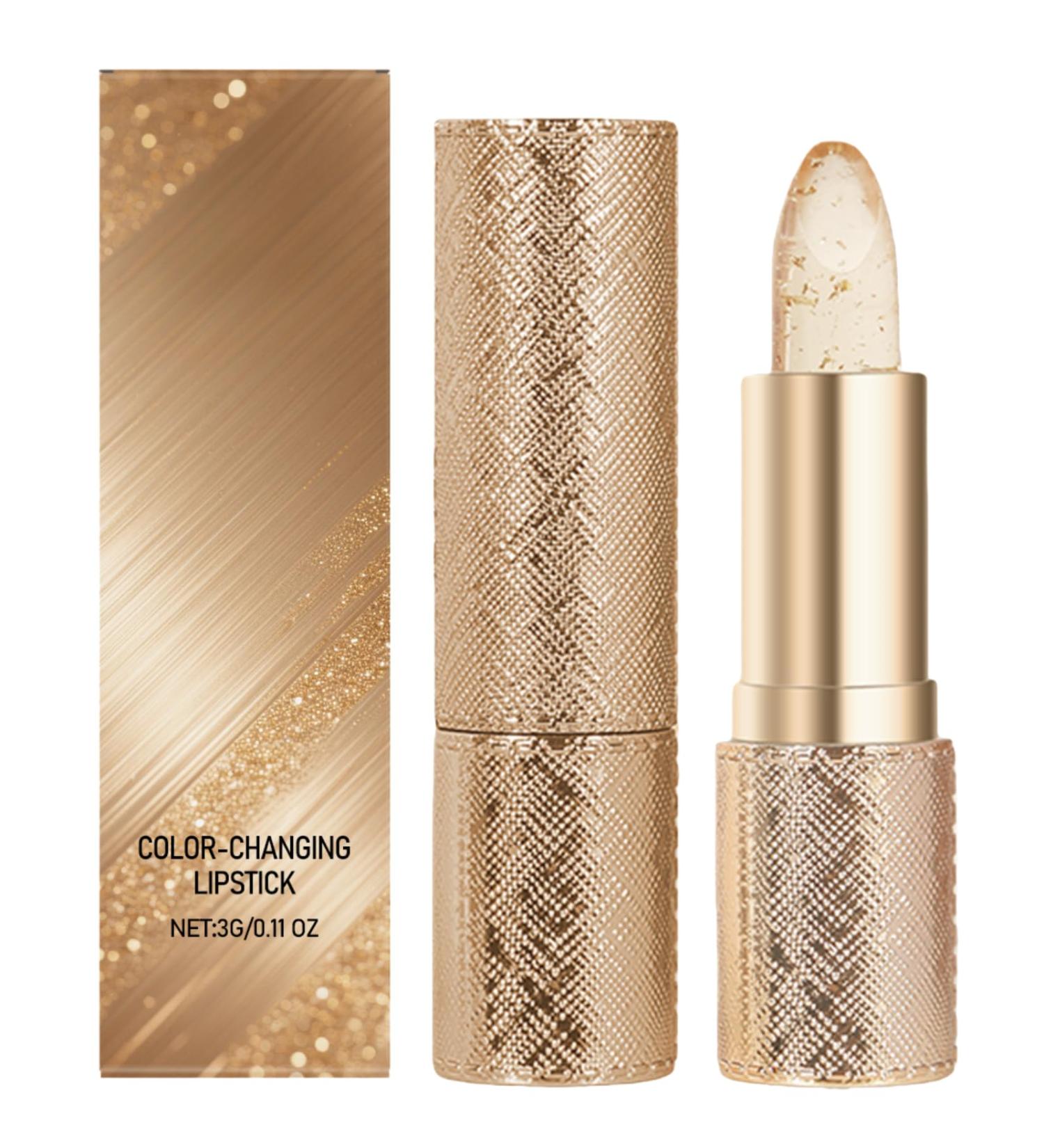  Nuvilo Transfer Proof Color Changing Lipstick PH & Temperature Changing Jelly Clear Moisturizing Lip Balm with Natural Pink Tint Long Lasting Hydration for a Soft Touch (1 Piece) - Buy Online on GoSupps.com