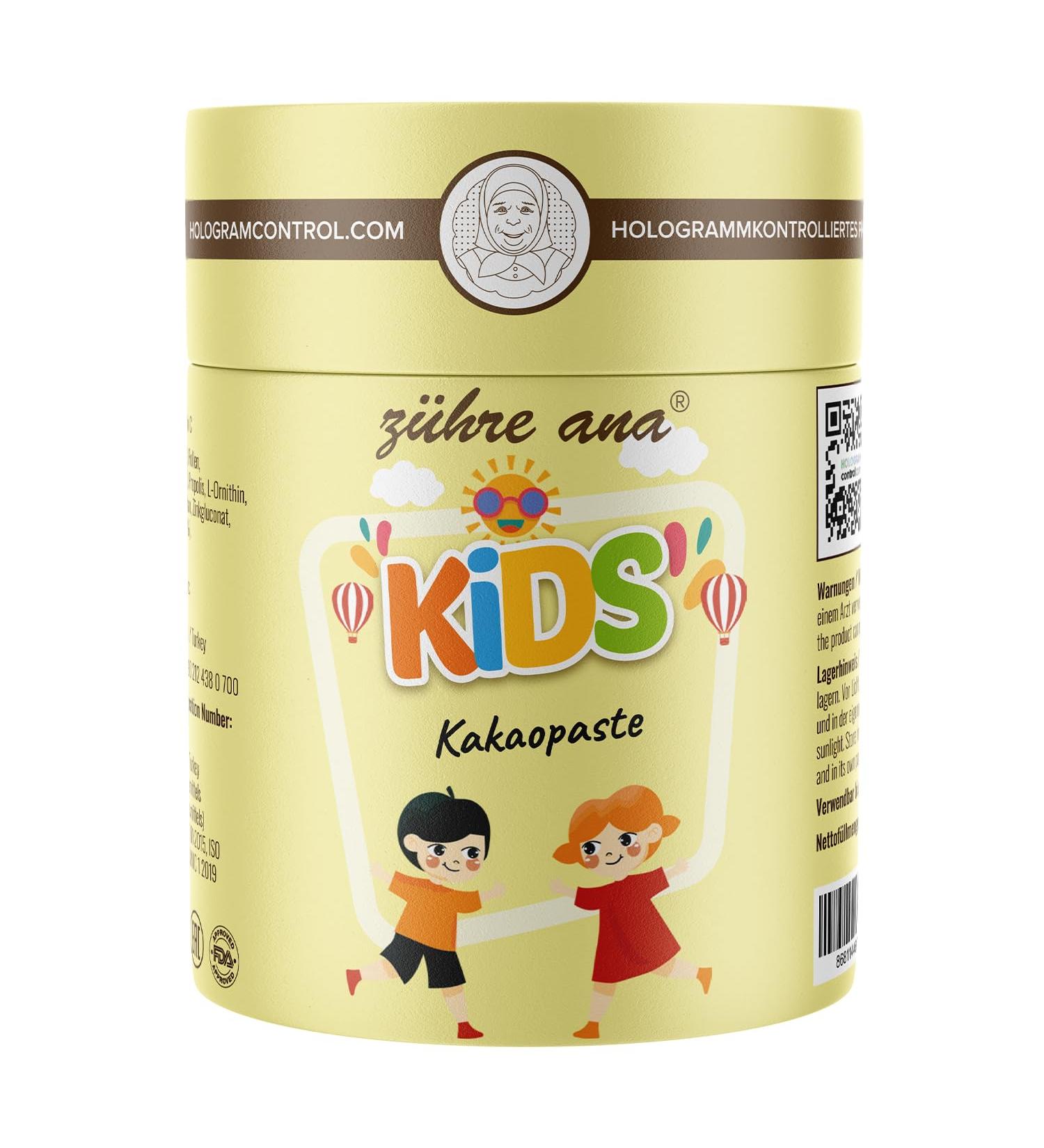 Z hre Ana Children Cocoa Paste - Boost Immunity Inspire Appetite & Support Bone Development - Vegan Multivitamin with Blossom Honey Royal Jelly Propolis & More! - Buy Online on GoSupps.com