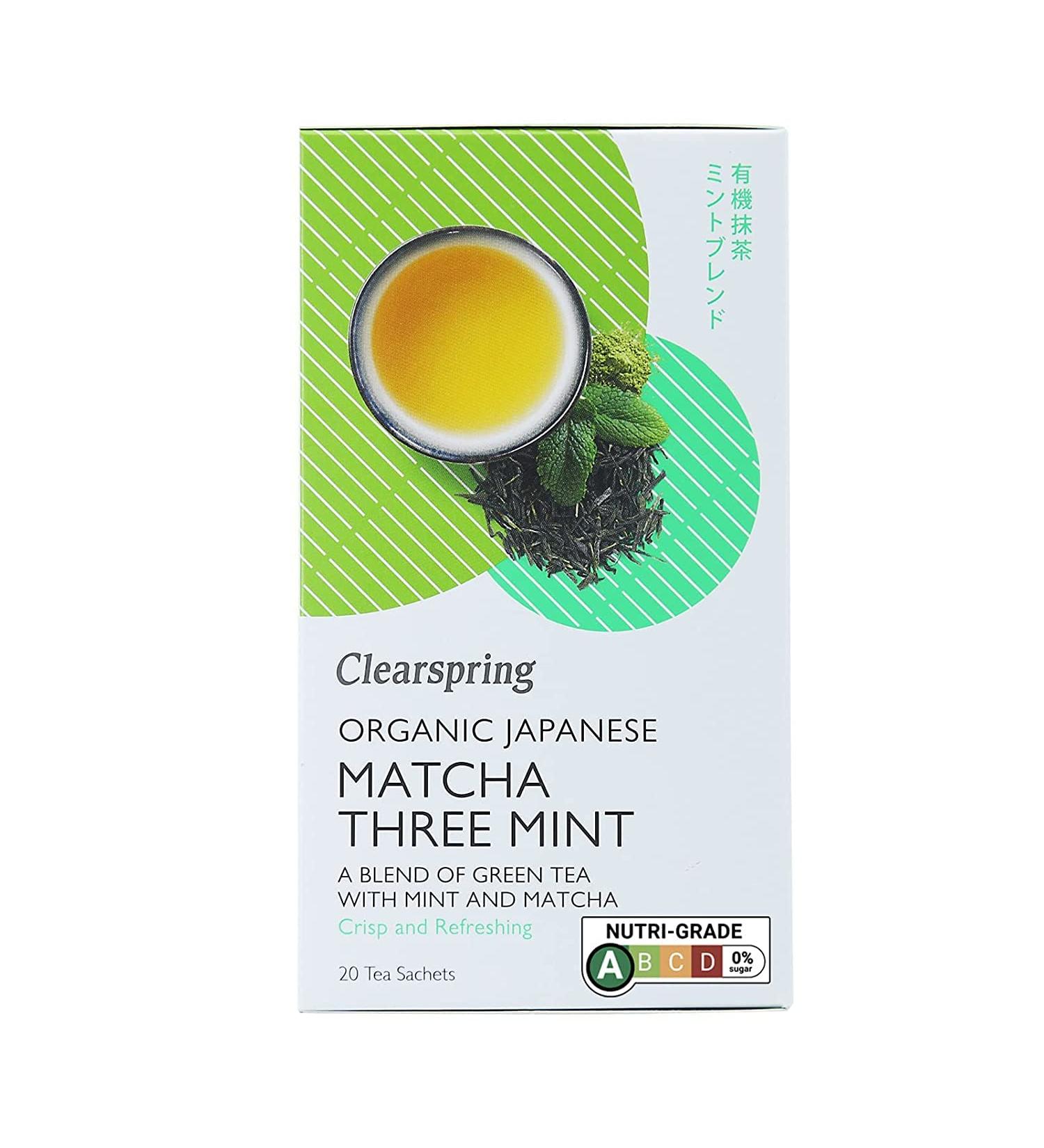 Clearspring Organic Japanese Matcha Three Mint - 20 Tea Sachets