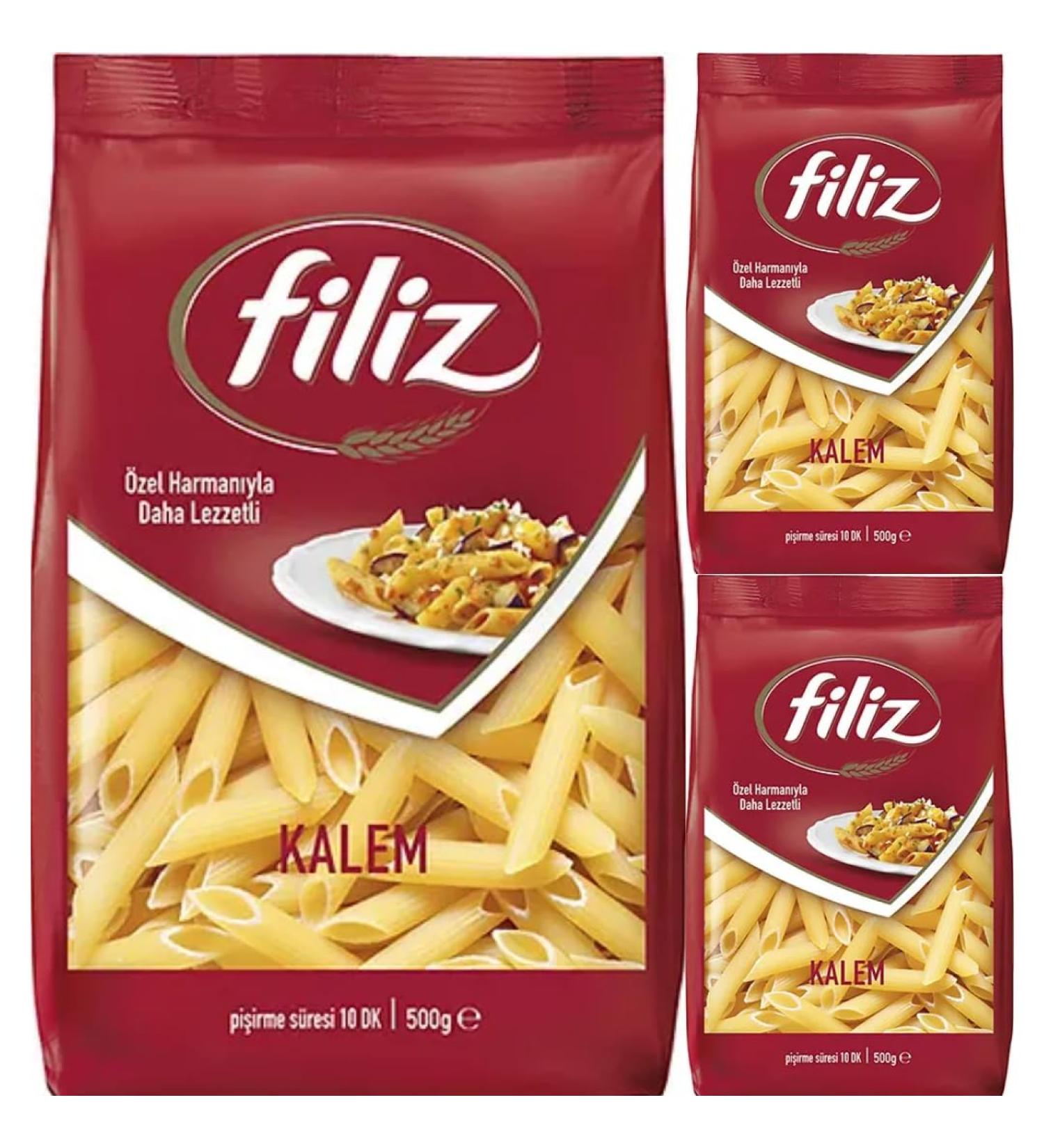 Filiz Pasta Penne Rigate 500 Gram x 3 Packs - Buy Online on GoSupps.com