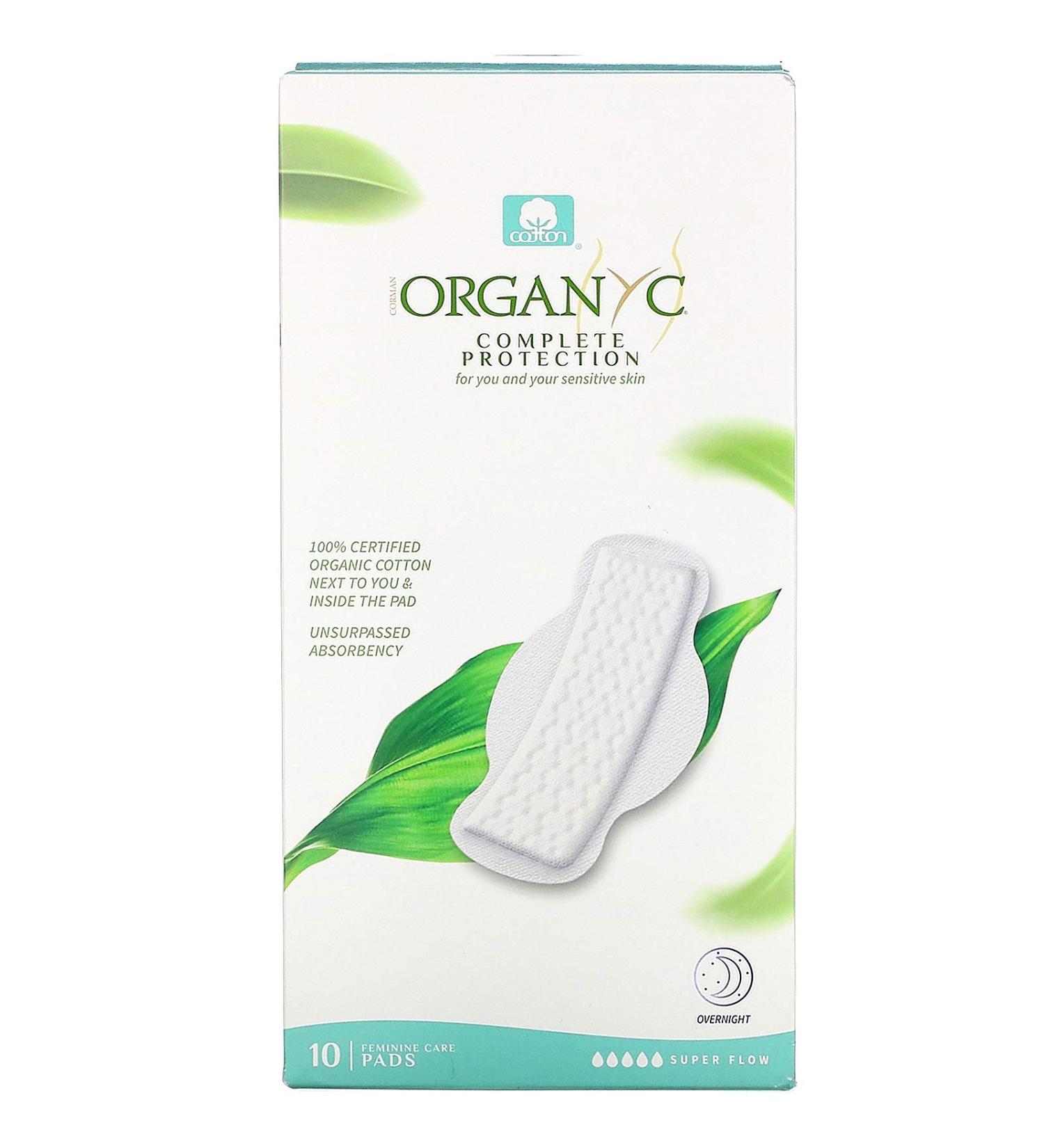ORGANYC Pads Moderate Flow 10 CT