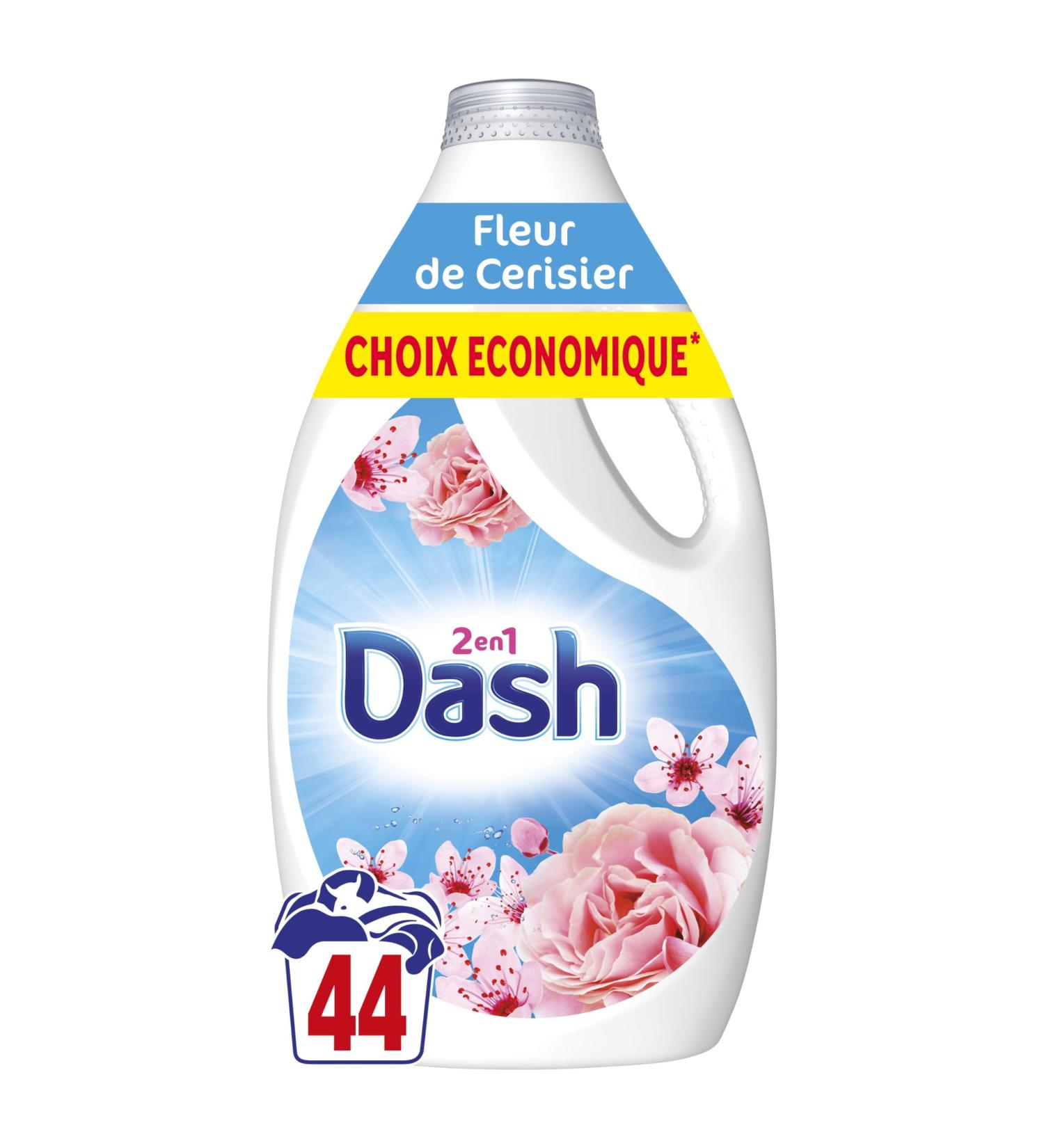 Dash 2-in-1 Liquid Detergent 44 Washes Cherry Blossom and Rose Water Ultra Cleaning Technology and Long-Lasting Freshness  - Buy Online on GoSupps.com