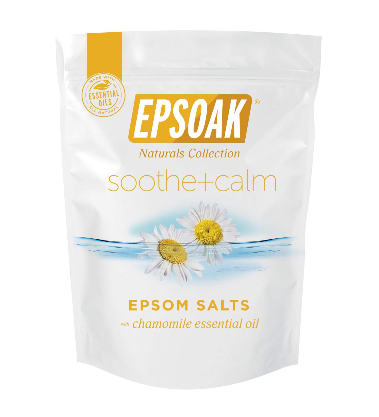 Epsoak Everyday Epsom Salt 2 lbs - Soothe & Calm Bath Salts for Relaxation - Buy Online on GoSupps.com
