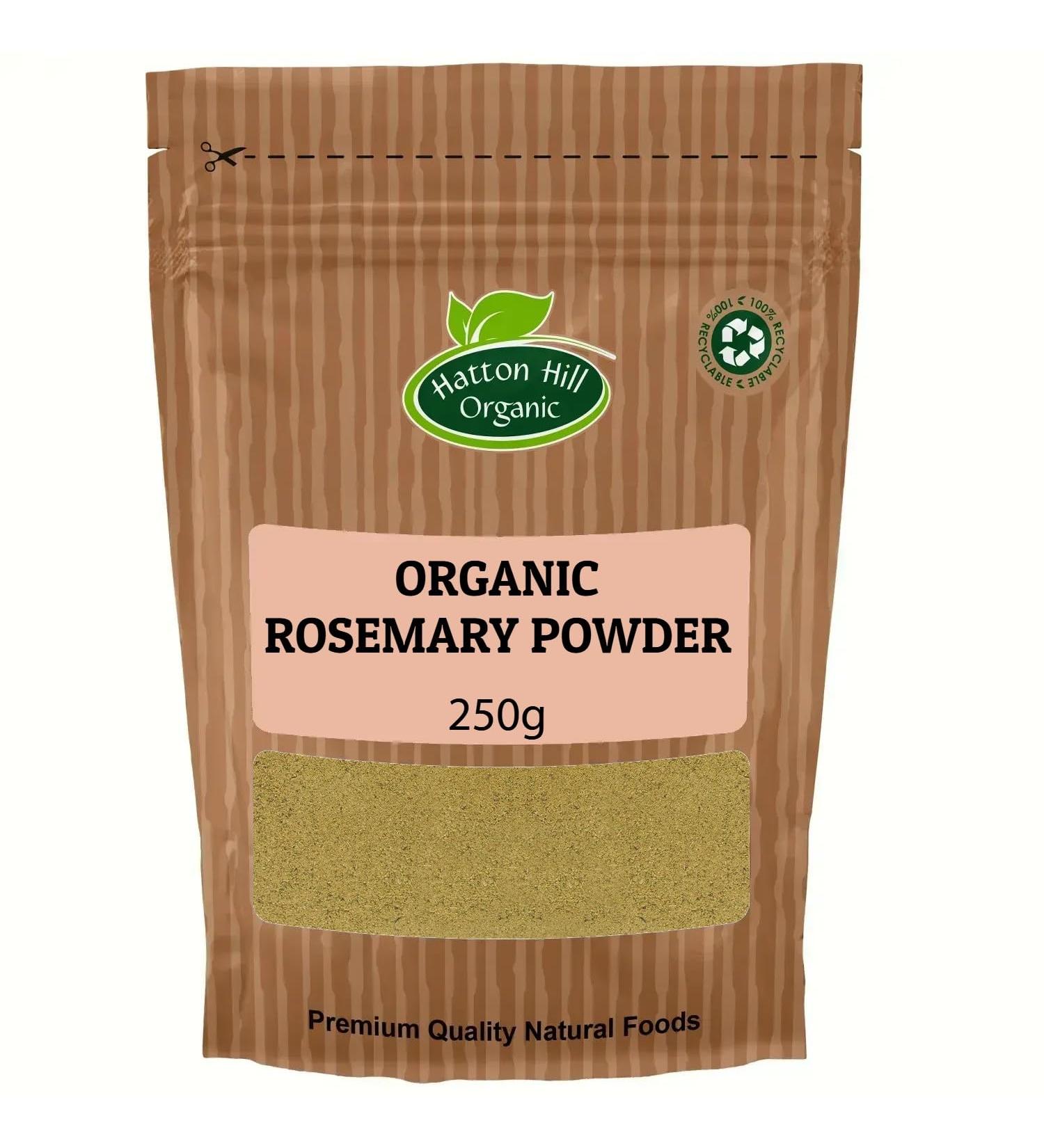 Organic Rosemary Powder 250g by Hatton Hill Organic | Rich Flavour Versatile Use Certified Organic - Buy Online on GoSupps.com