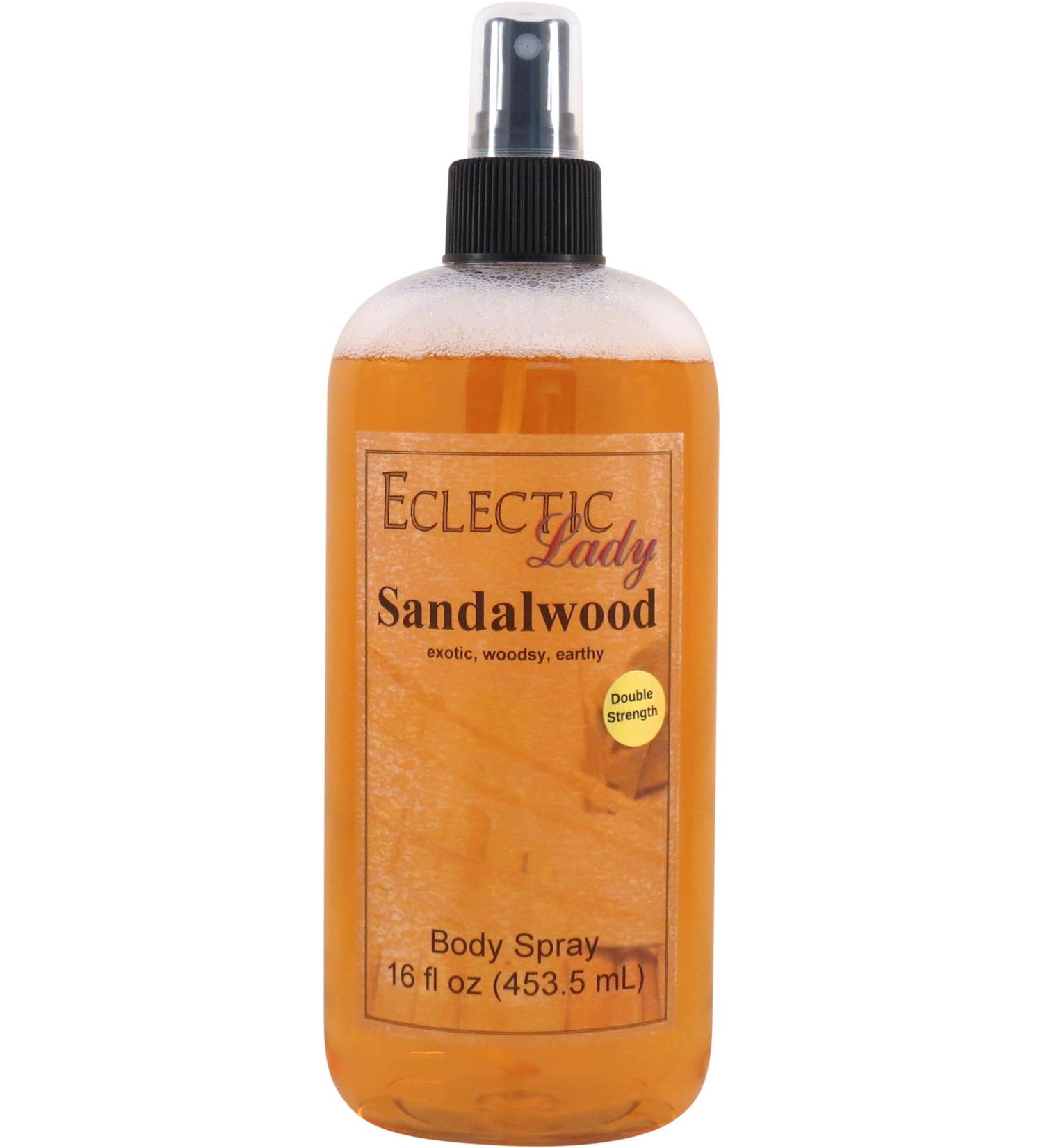 Sandalwood Body Spray Body Mist for Women with Clean Light & Gentle Fragrance Long Lasting Perfume with Comforting Scent for Men & Women Cologne with Soft Subtle Aroma For Daily Use Double Strength 16 Fluid Ounces - Buy Online on GoSupps.com