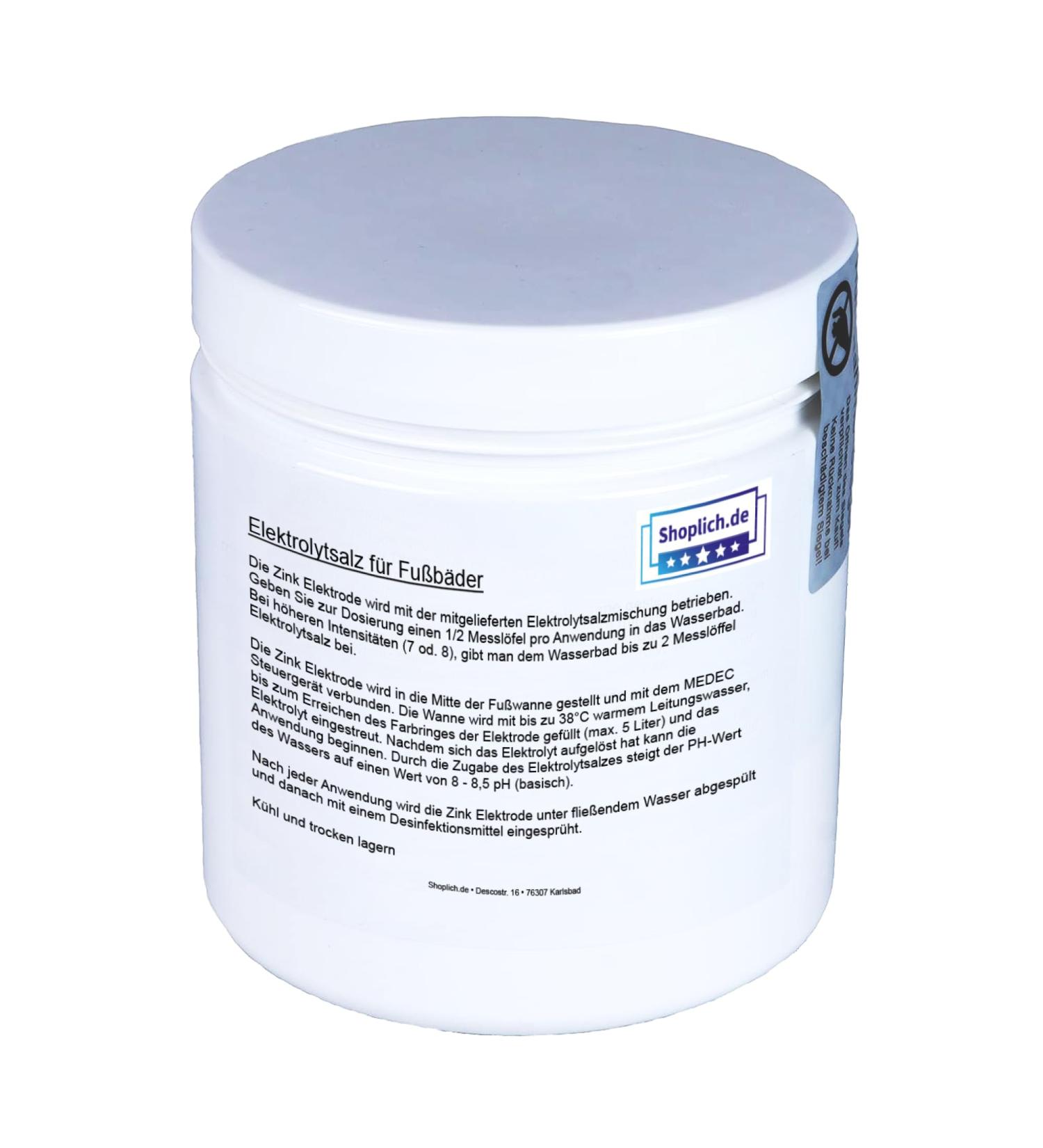 Medec Electrolyte Salt 500g | Vegan Activation Salt for Foot Baths | Wellness Bathing Additive for Full Bath & Spa - Buy Online on GoSupps.com