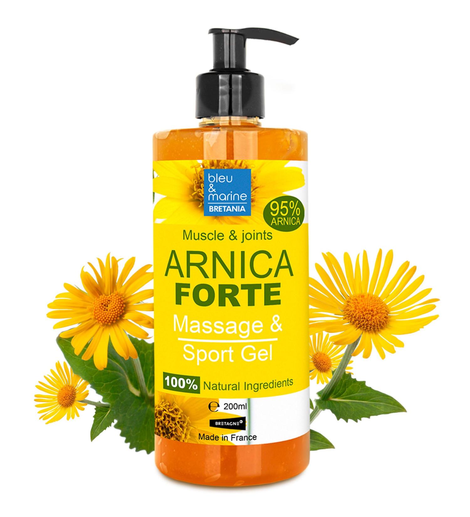 100% Arnika Jelly - Arnica Gel Concentrate for Muscle & Joint Pain Relief | Skincare for Bruises Tension & Injuries | 200ml Pump Bottle - Buy Online on GoSupps.com