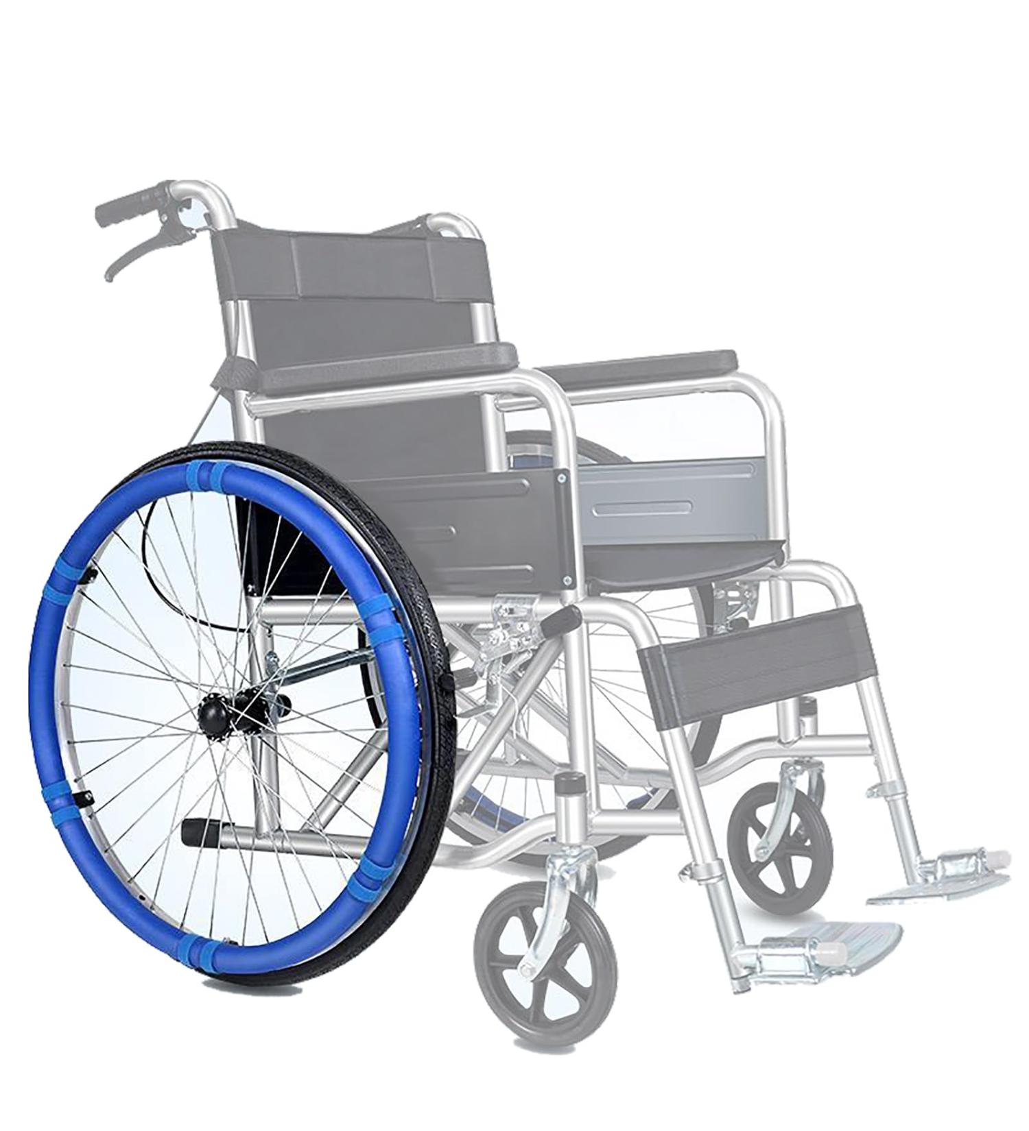 Wheelchair Push Rim Covers(1pair) 20-24inch / Freely Cut Non Slip + Wear -Resistant Easy Installation Strong Grip for Four Seasons A - Buy Online on GoSupps.com