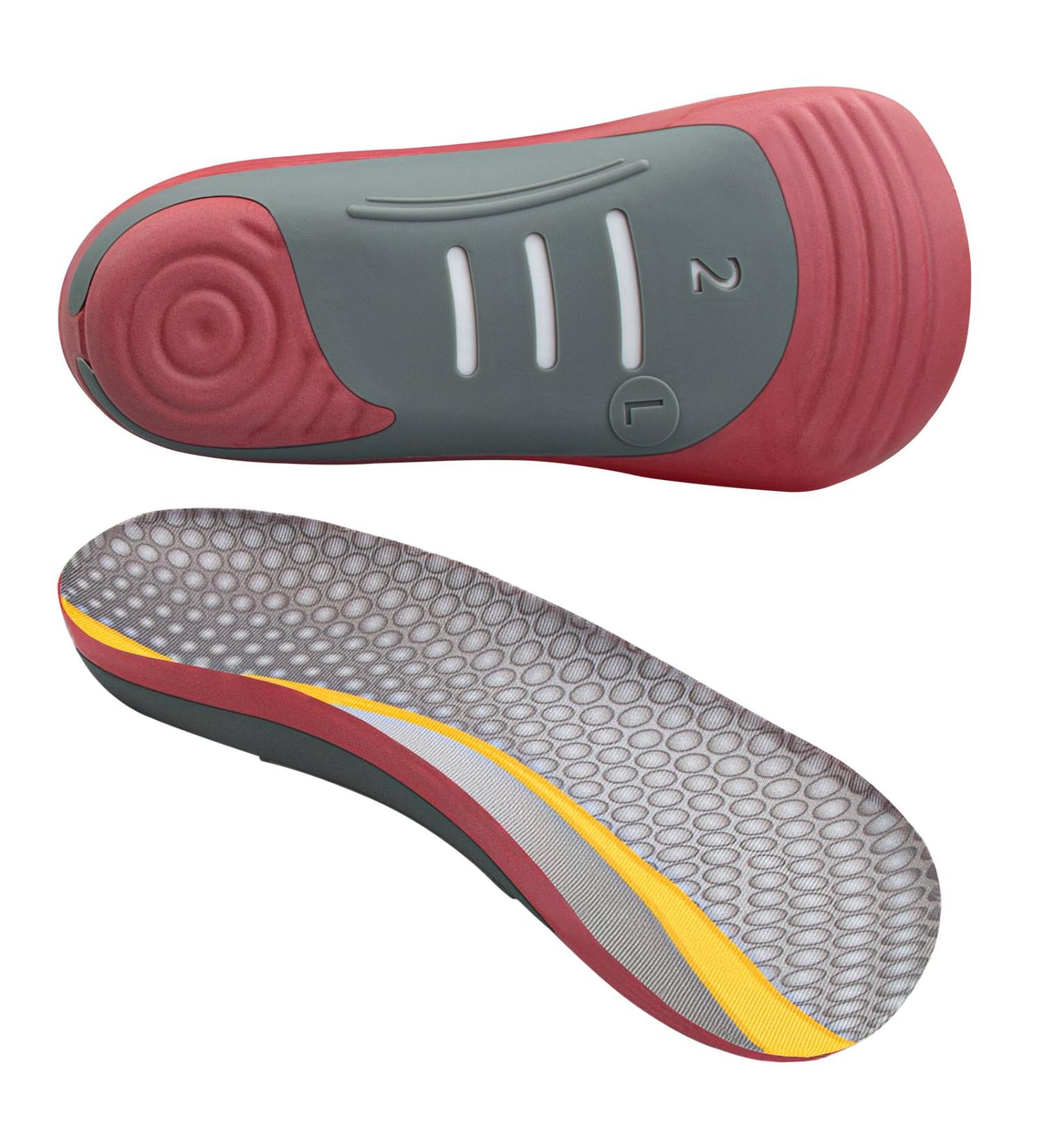 Orthotic Insoles for Plantar Fasciitis | Arch Support & Heel Pain Relief | 3/4 Length Inserts for Men & Women - Buy Online on GoSupps.com