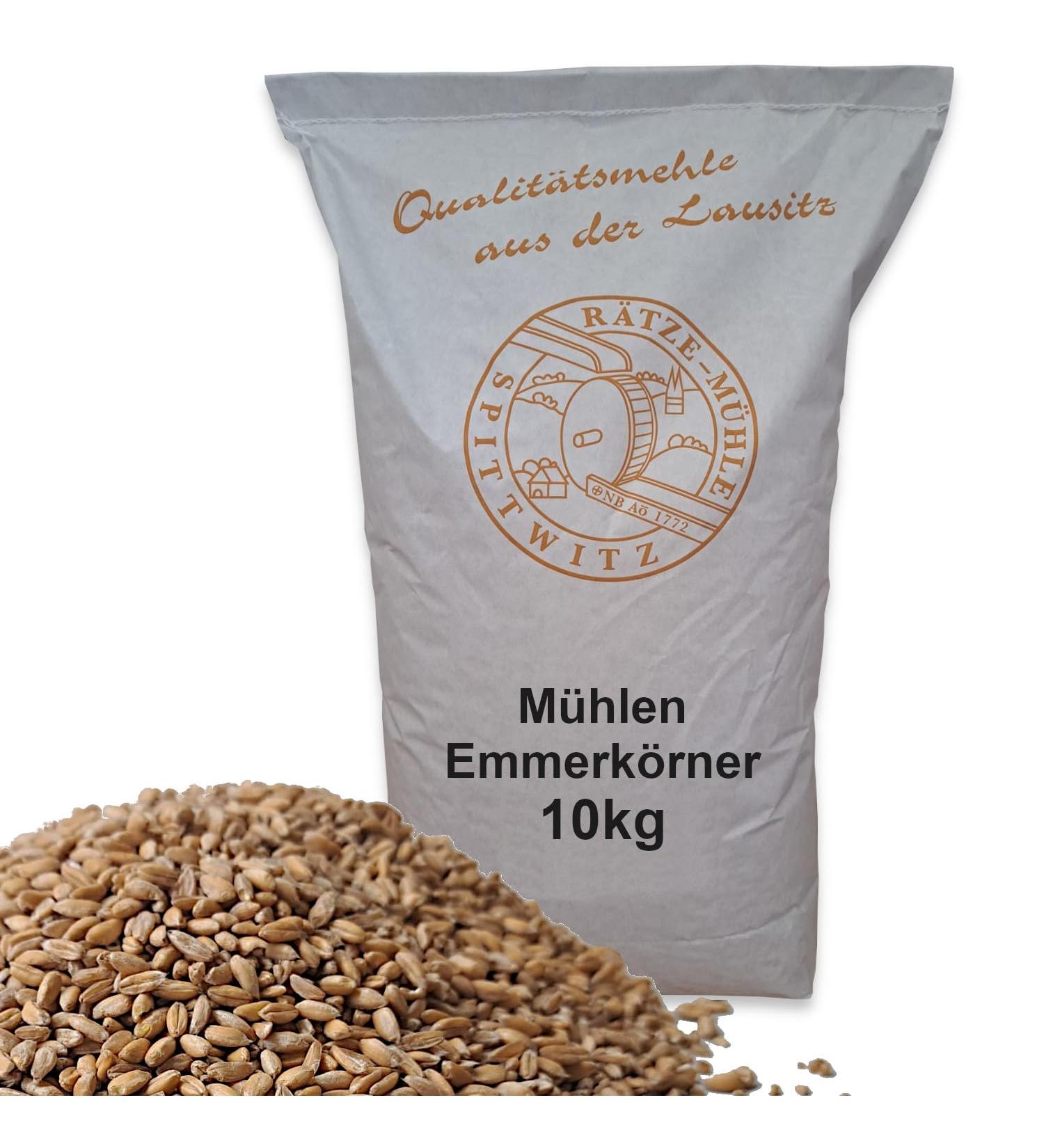 Buy Mills Emmer Grains 10kg - Whole Grain Fresh & Cleaned from R tze Mill | Premium Quality Emmer Kernels - Buy Online on GoSupps.com